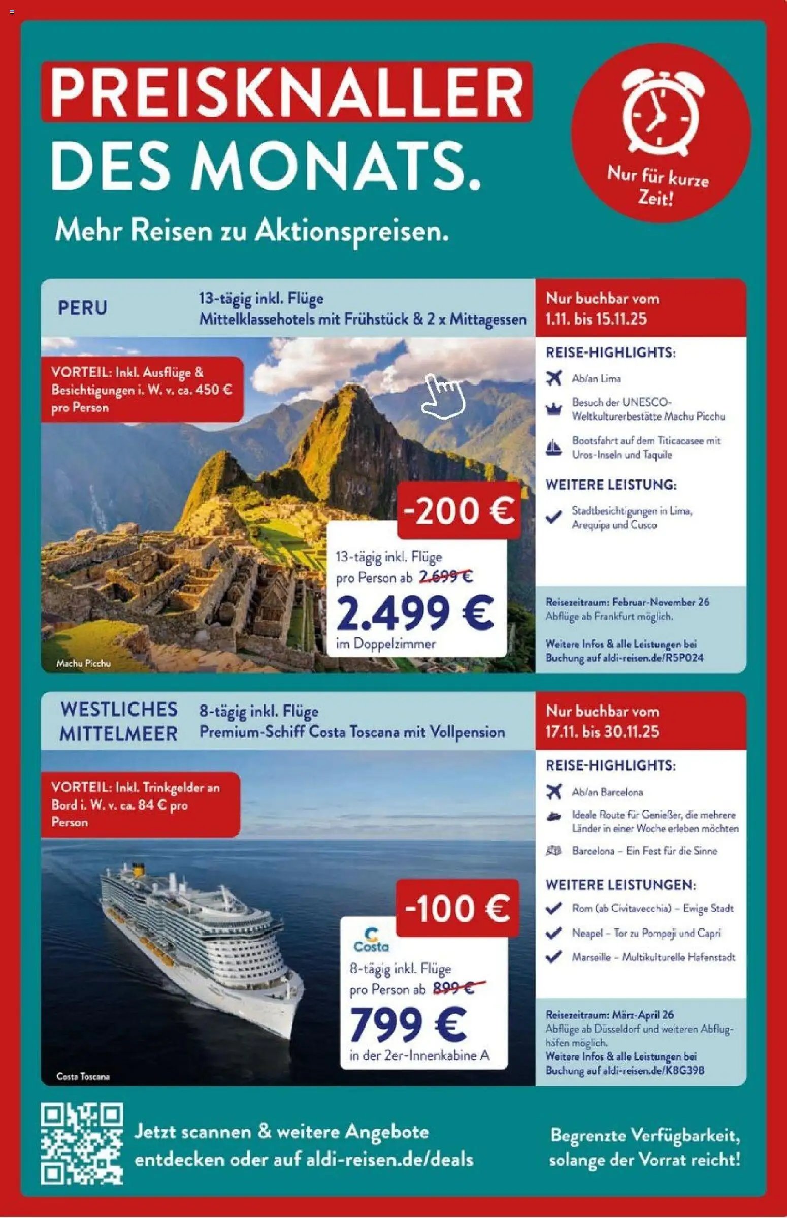 Aldi Reisen Prospekt 	 (2025-11-01 - 2025-11-30)