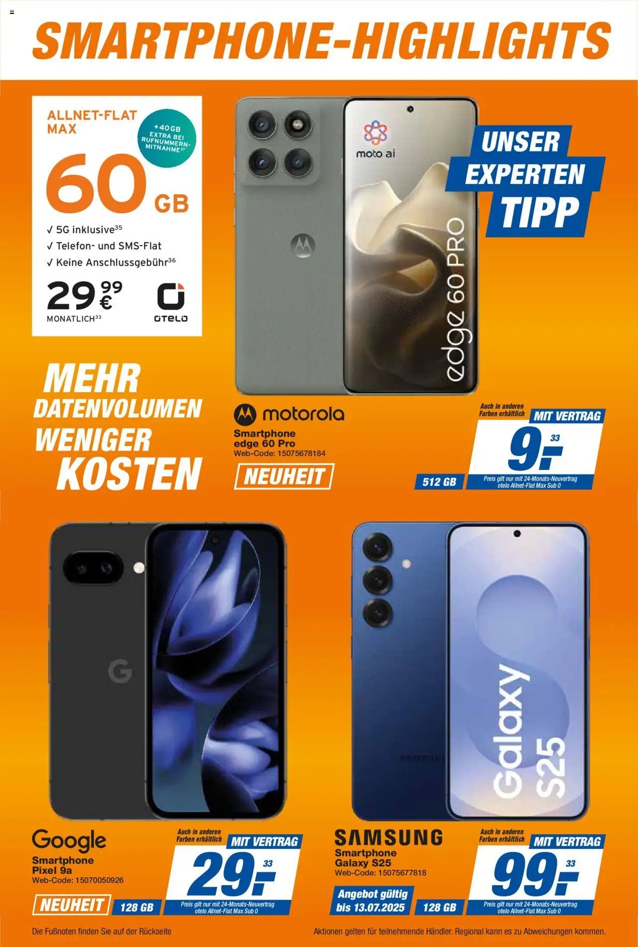 Expert Smarthphone Highlights im Juli (2025-07-01 - 2025-07-31) | 10