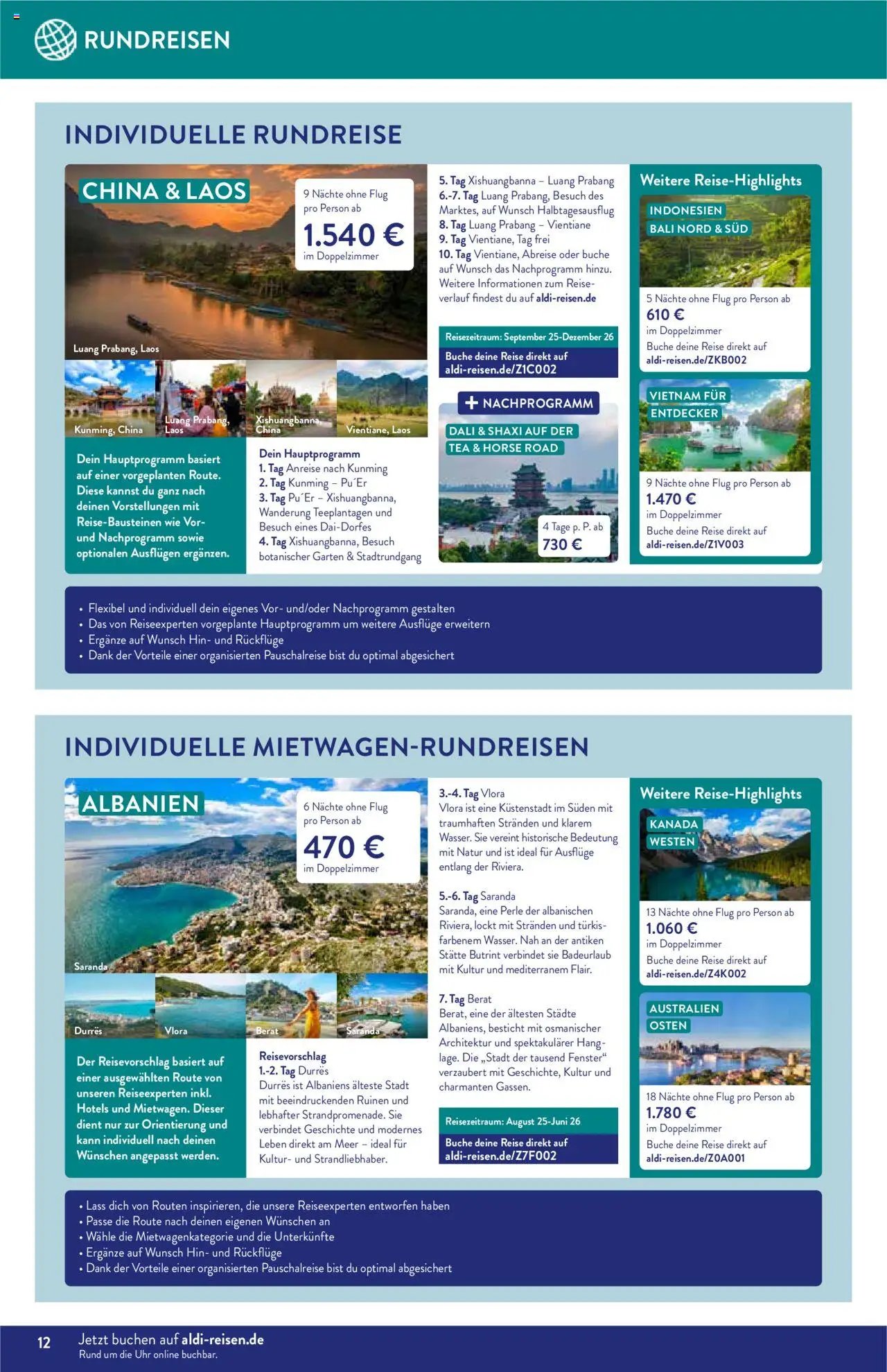 Aldi Reisen - Reise-Highlights (2025-08-01 - 2025-08-31) | 12
