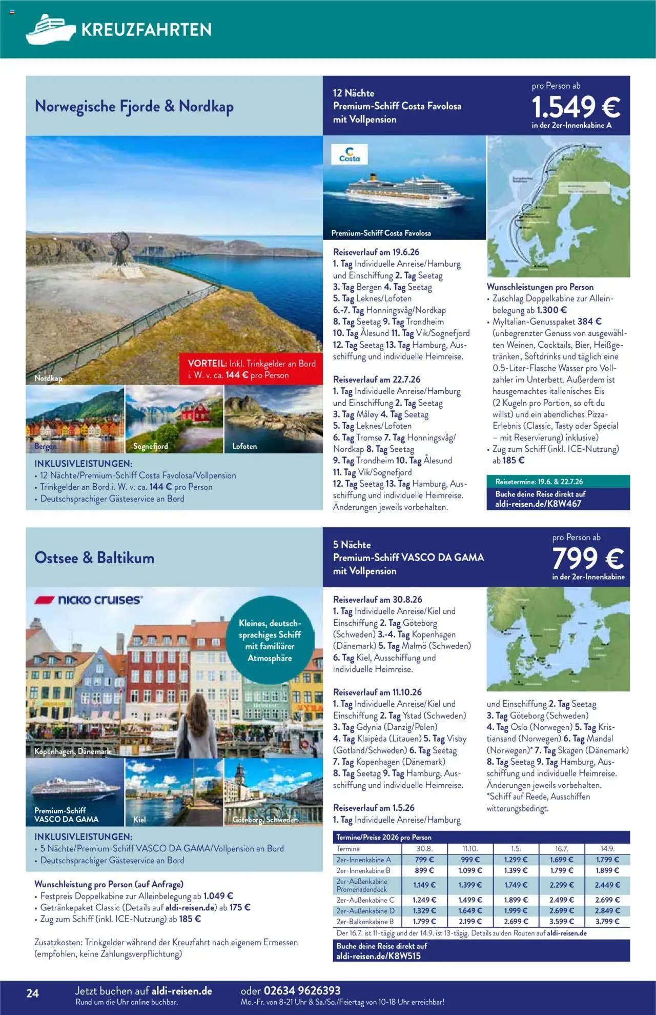 Aldi Reisen - Reise-Highlights (2025-08-01 - 2025-08-31) | 24