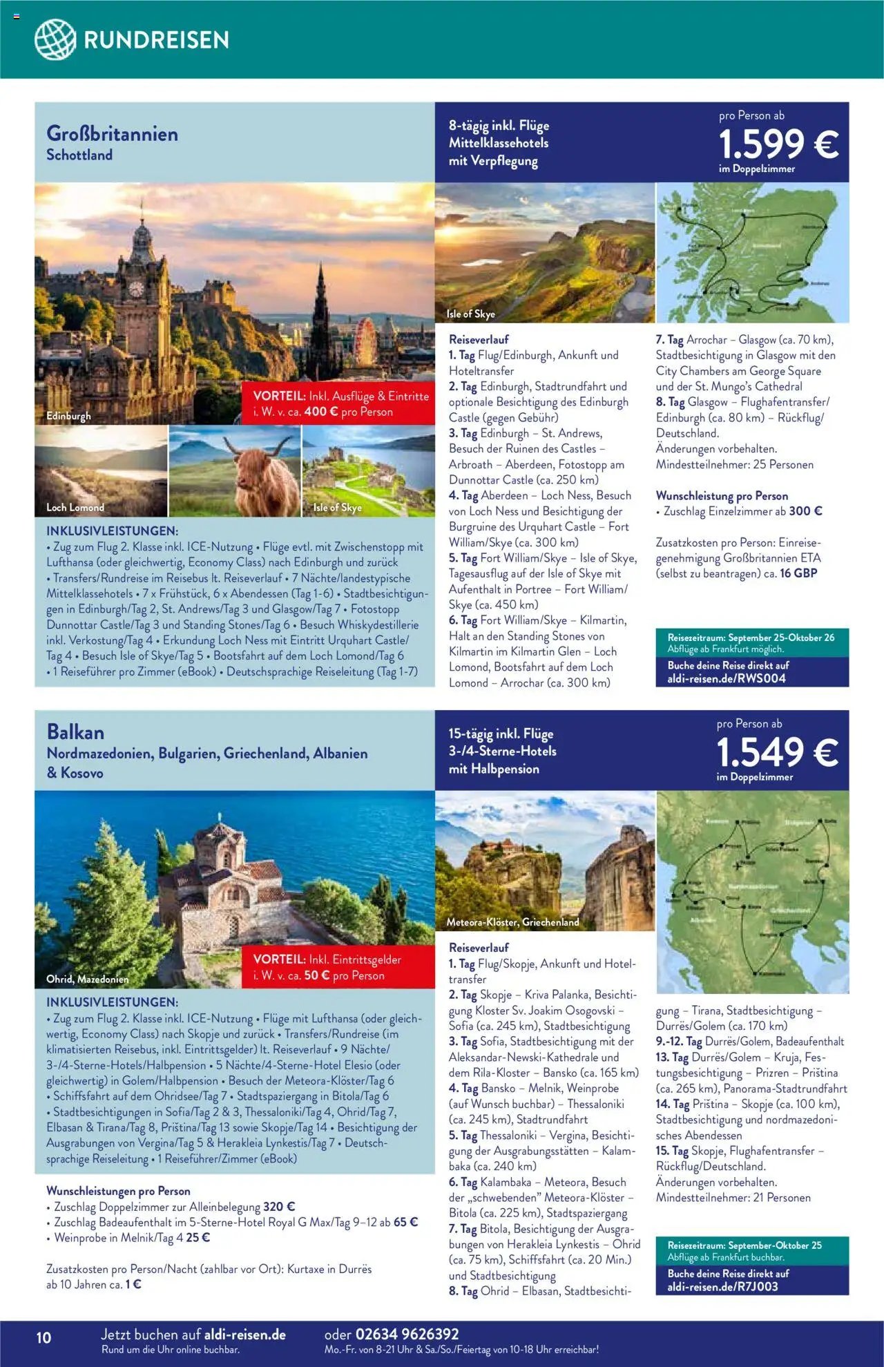 Aldi Reisen - Reise-Highlights (2025-08-01 - 2025-08-31) | 10