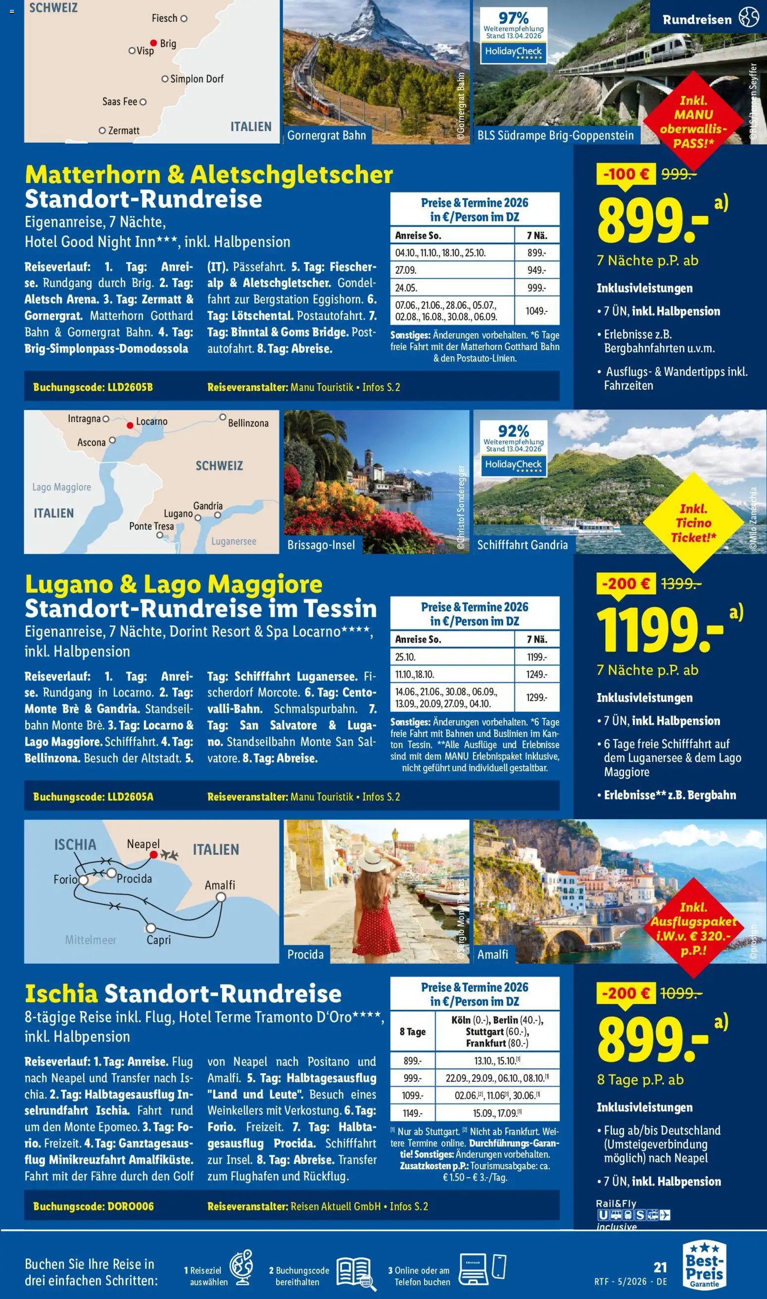 Lidl Reisen Reise-Highlights
