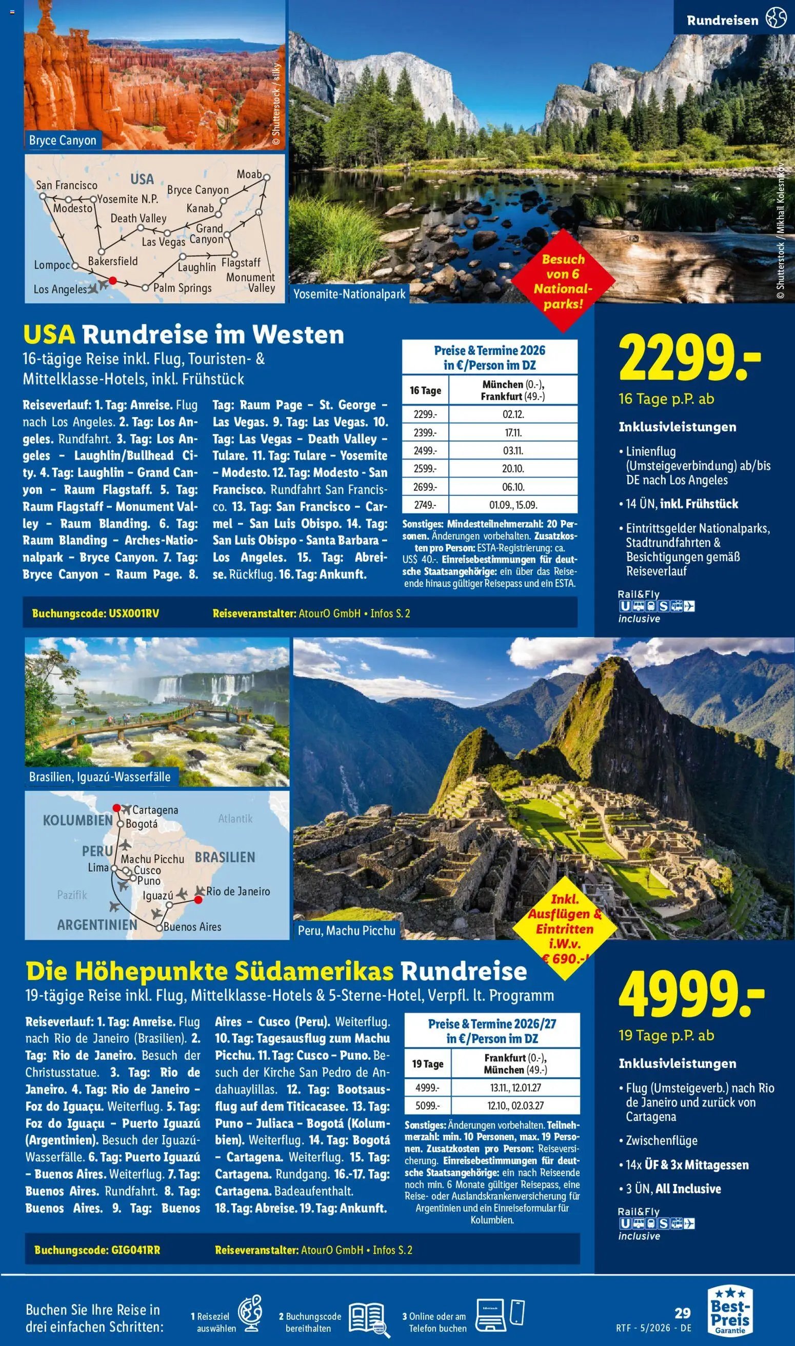 Lidl Reisen Reise-Highlights