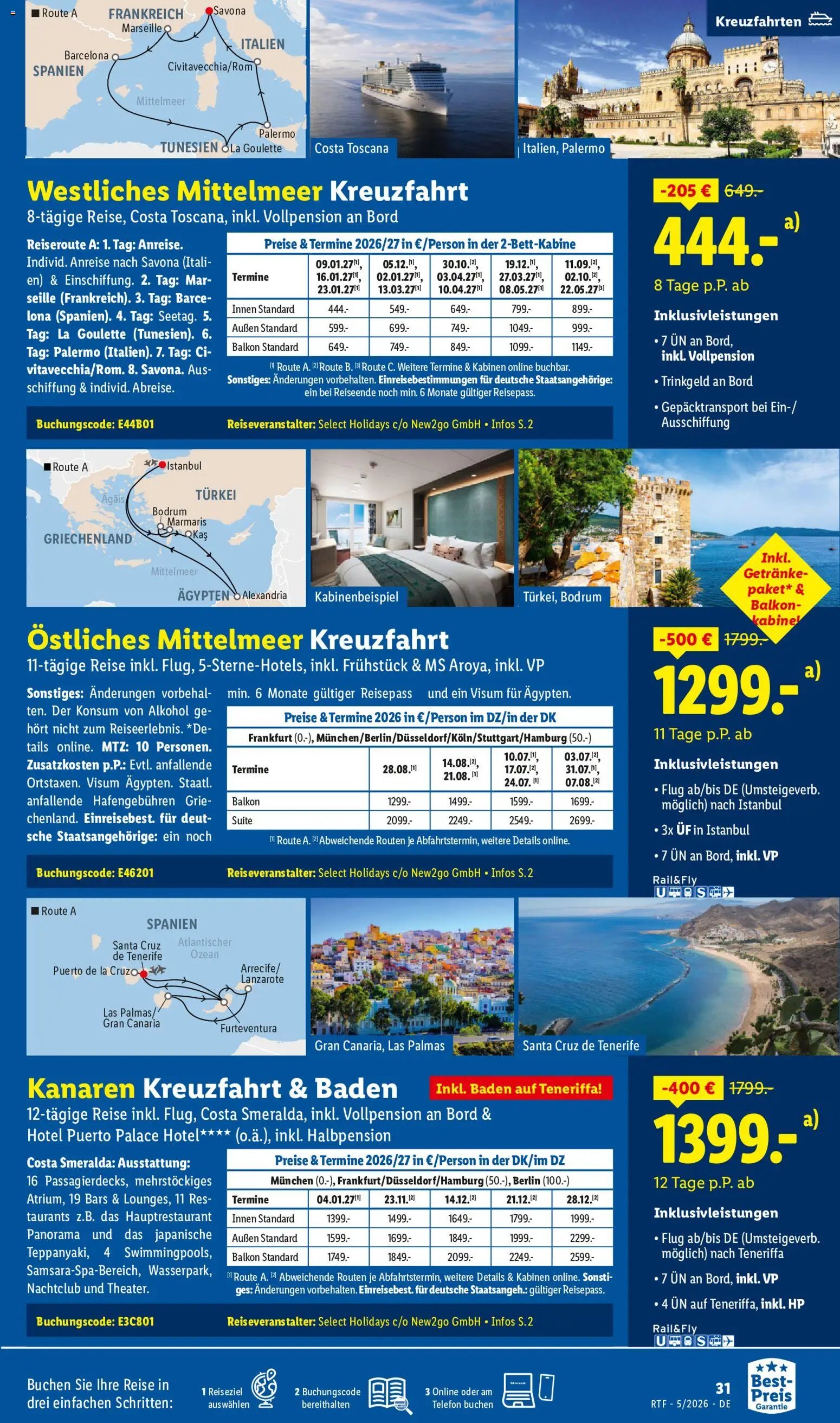 Lidl Reisen Reise-Highlights