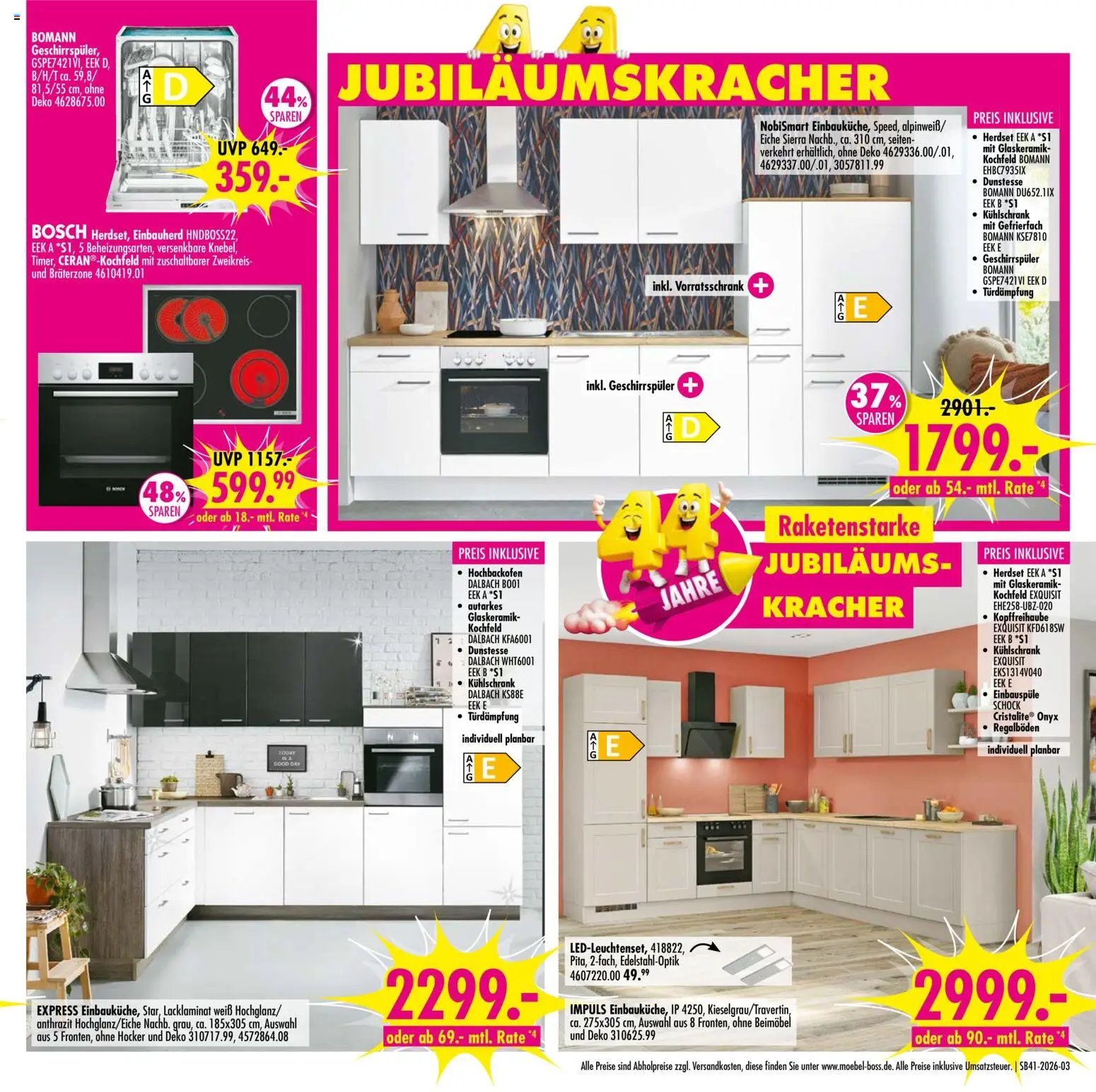 SB Möbel Boss Prospekt Gera