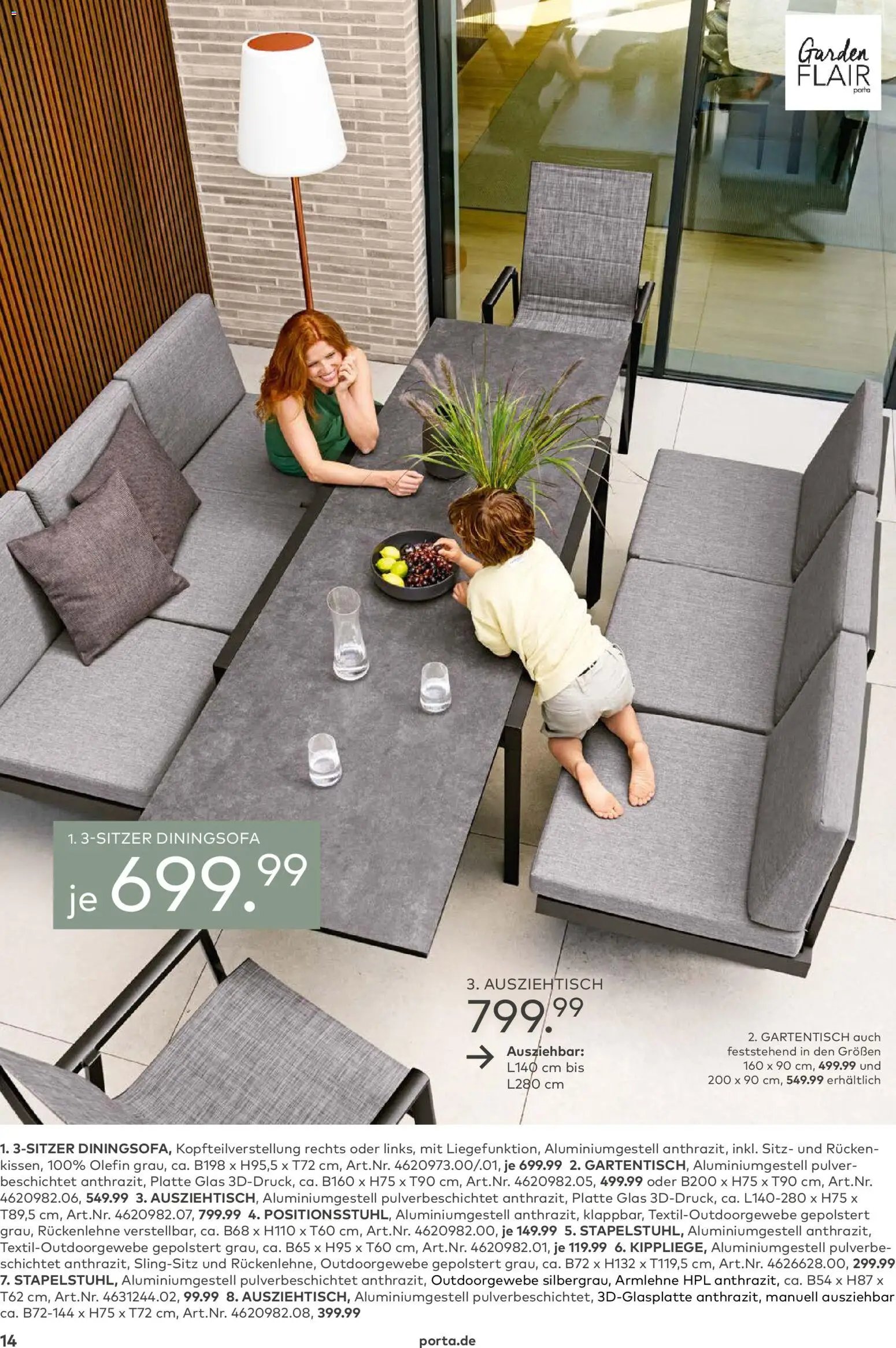 Porta! Gartenmöbel Katalog