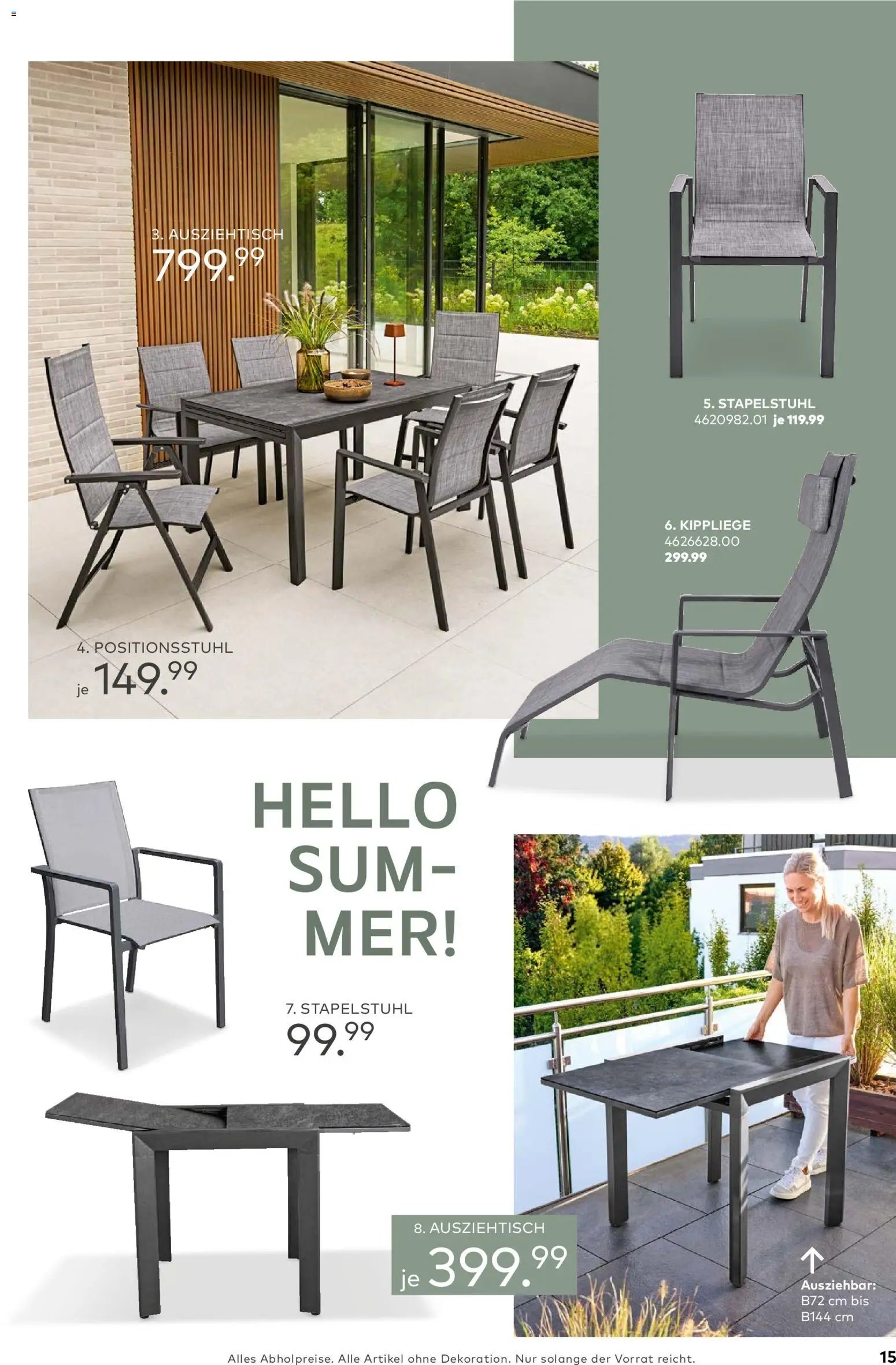 Porta! Gartenmöbel Katalog