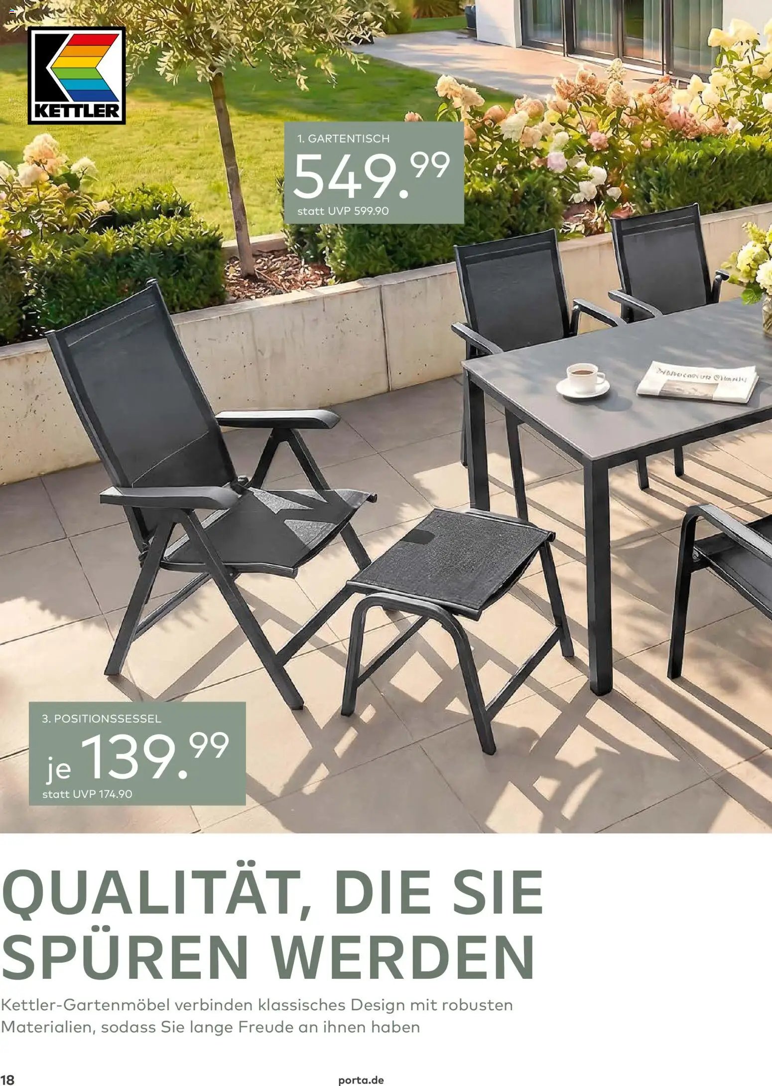 Porta! Gartenmöbel Katalog