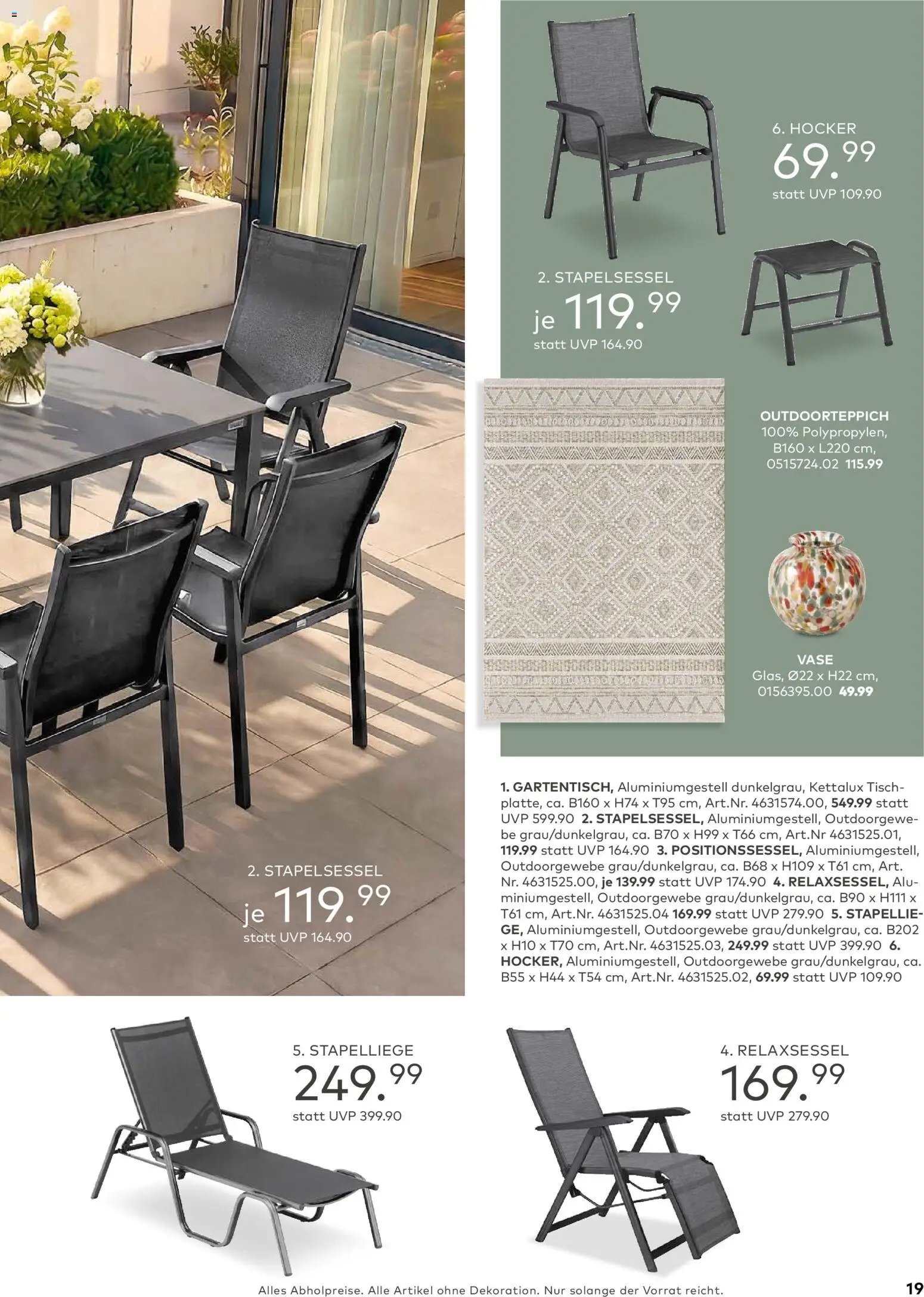 Porta! Gartenmöbel Katalog