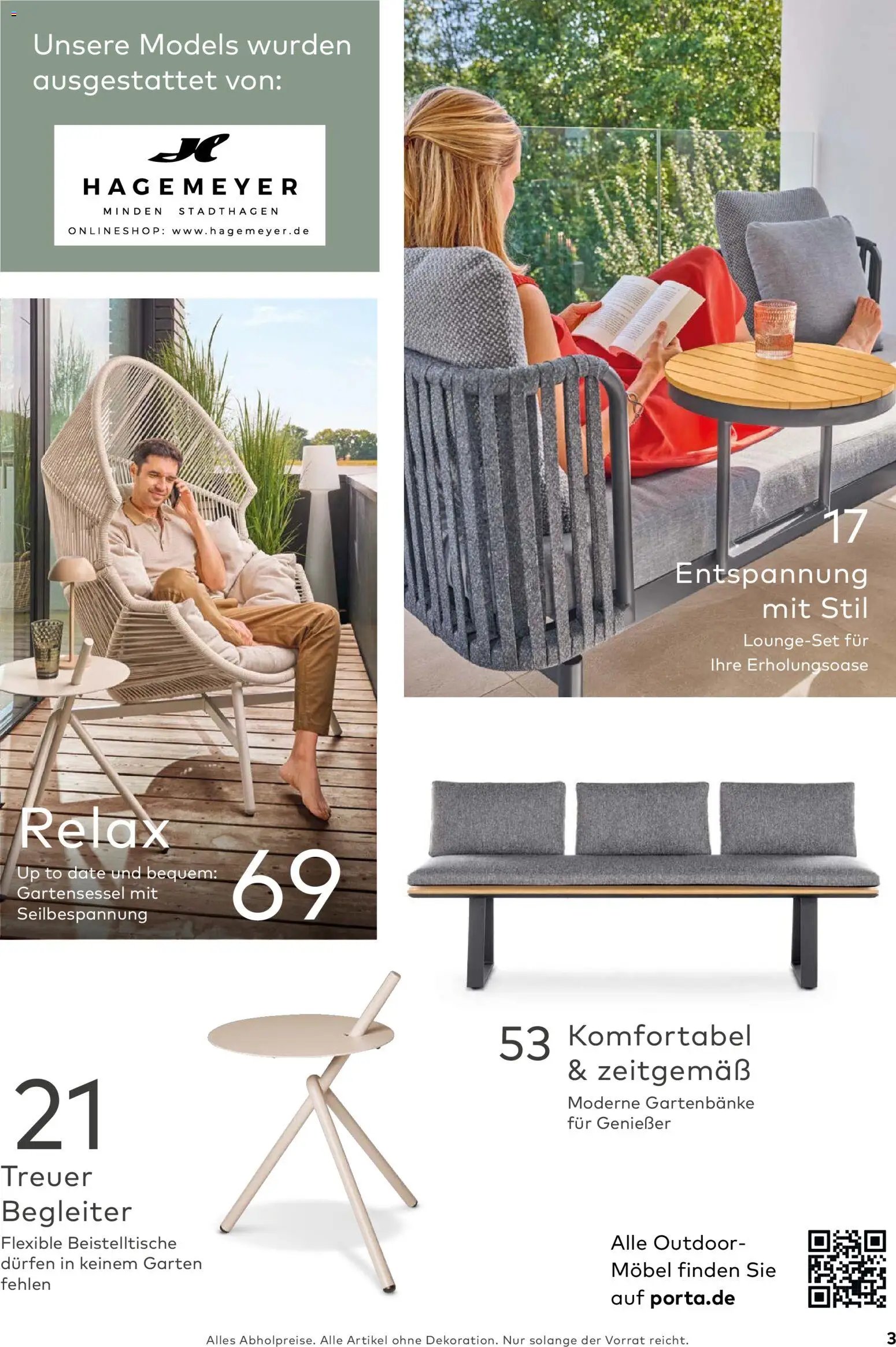 Porta! Gartenmöbel Katalog