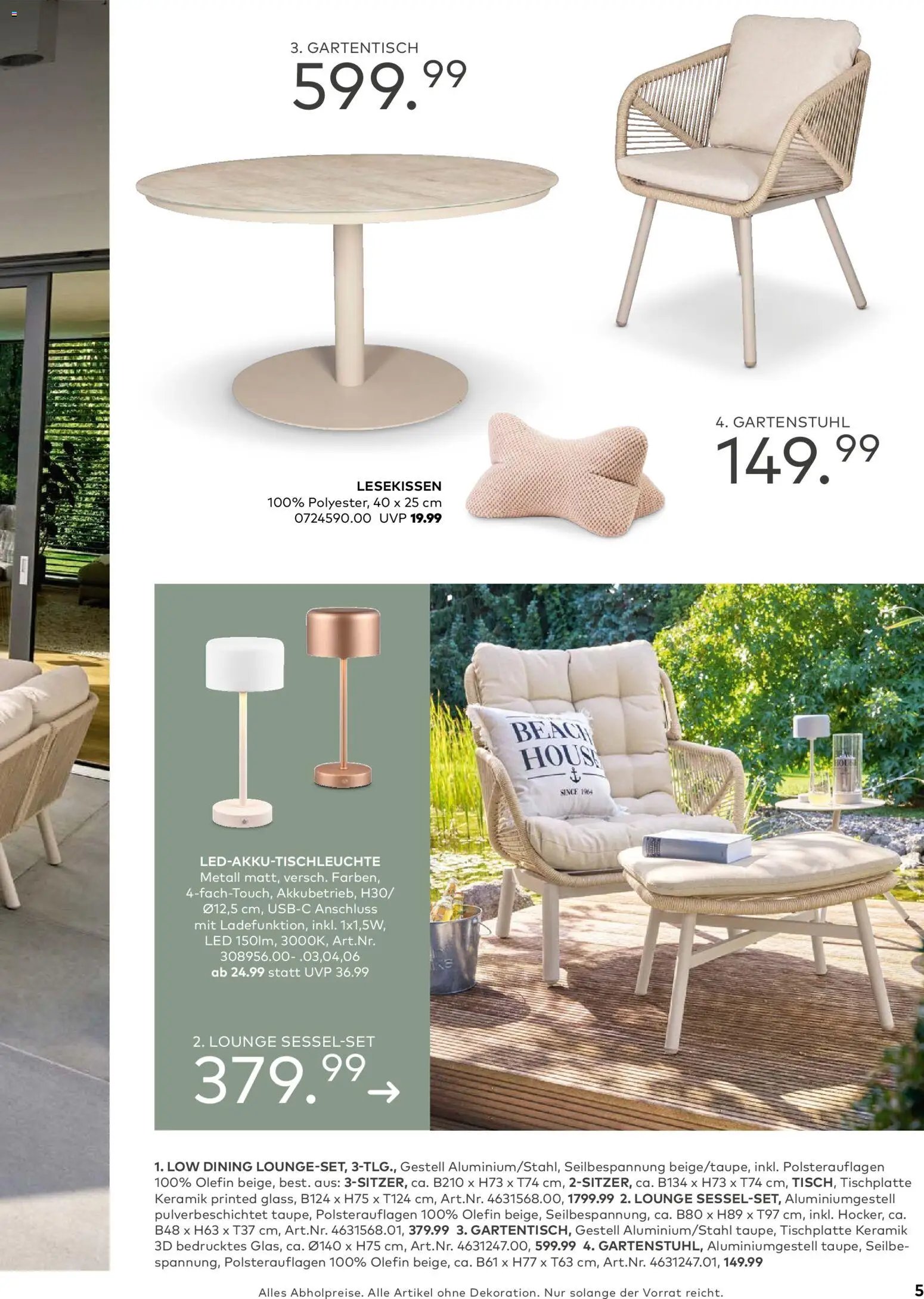 Porta! Gartenmöbel Katalog