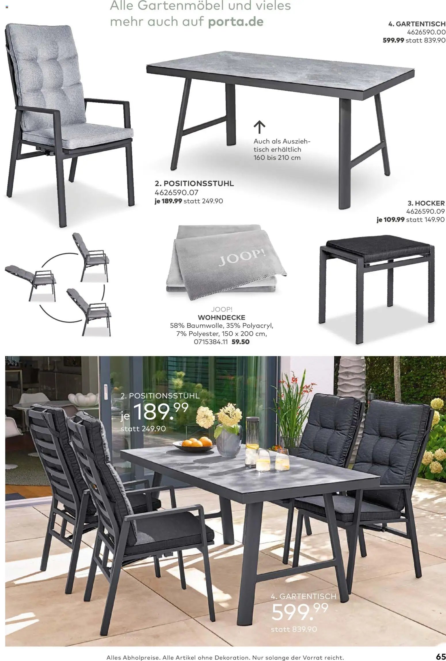 Porta! Gartenmöbel Katalog