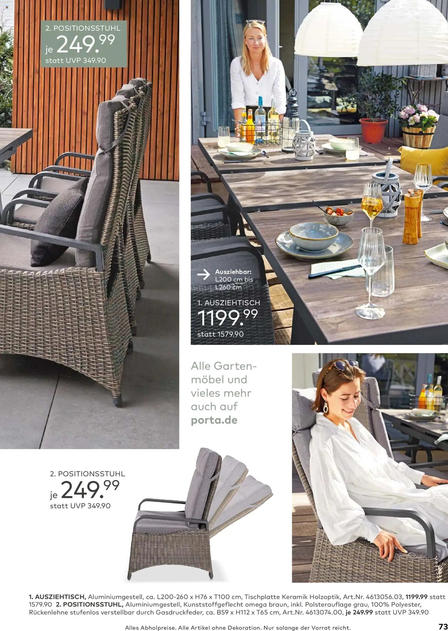 Porta! Gartenmöbel Katalog