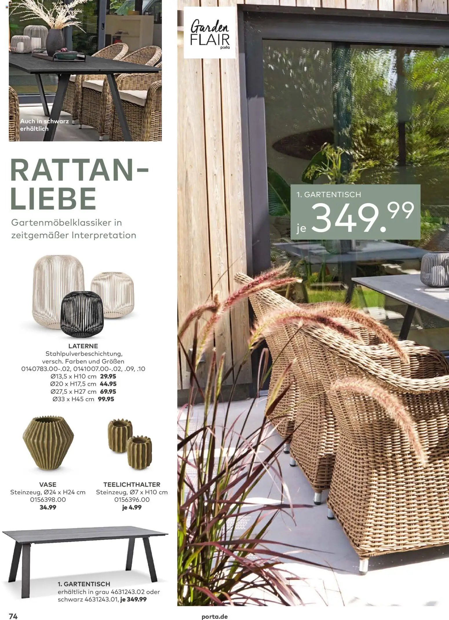 Porta! Gartenmöbel Katalog
