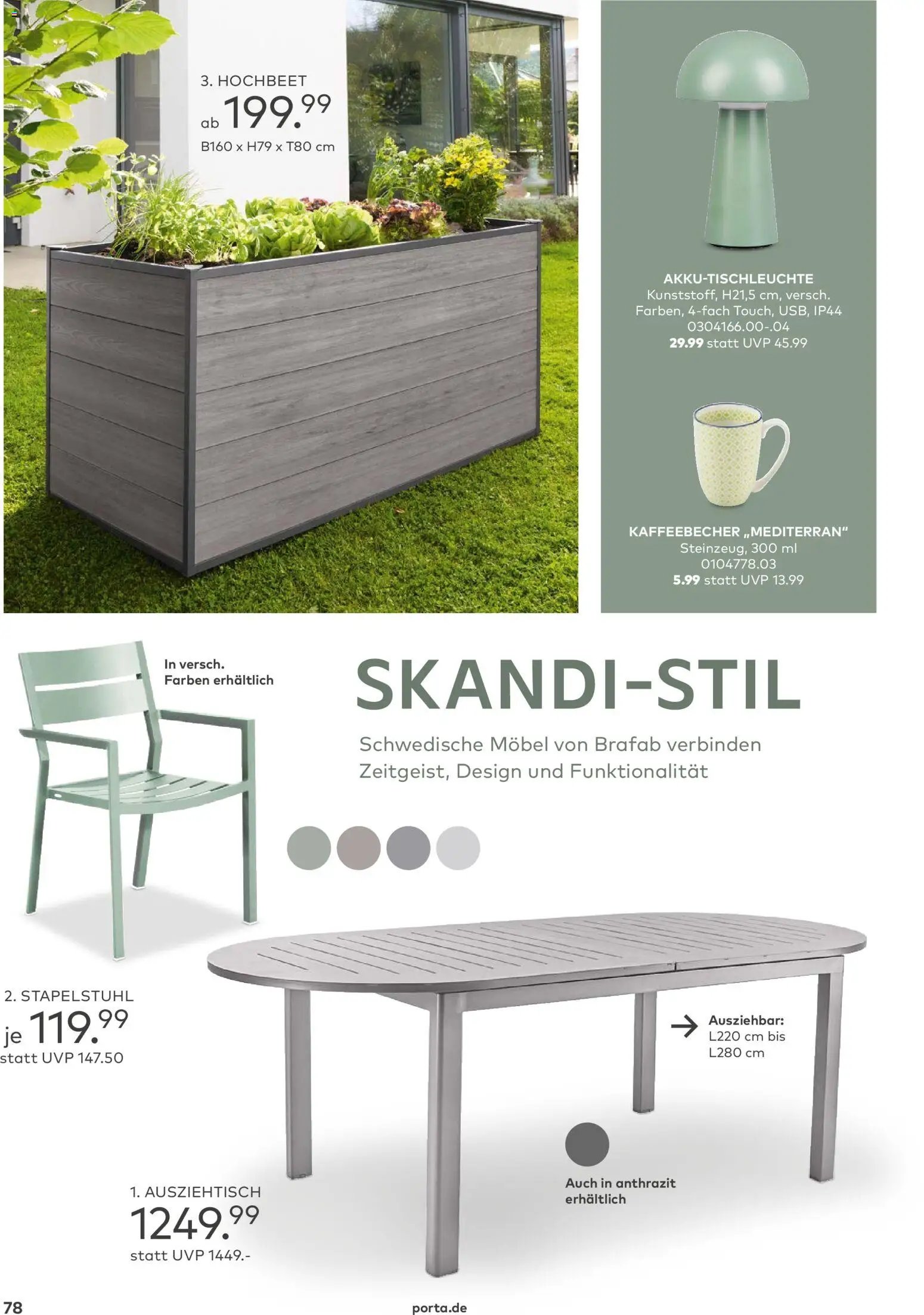 Porta! Gartenmöbel Katalog