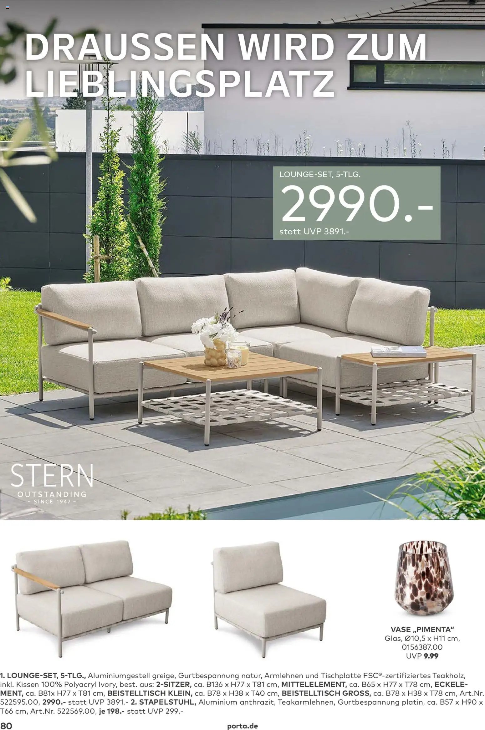 Porta! Gartenmöbel Katalog