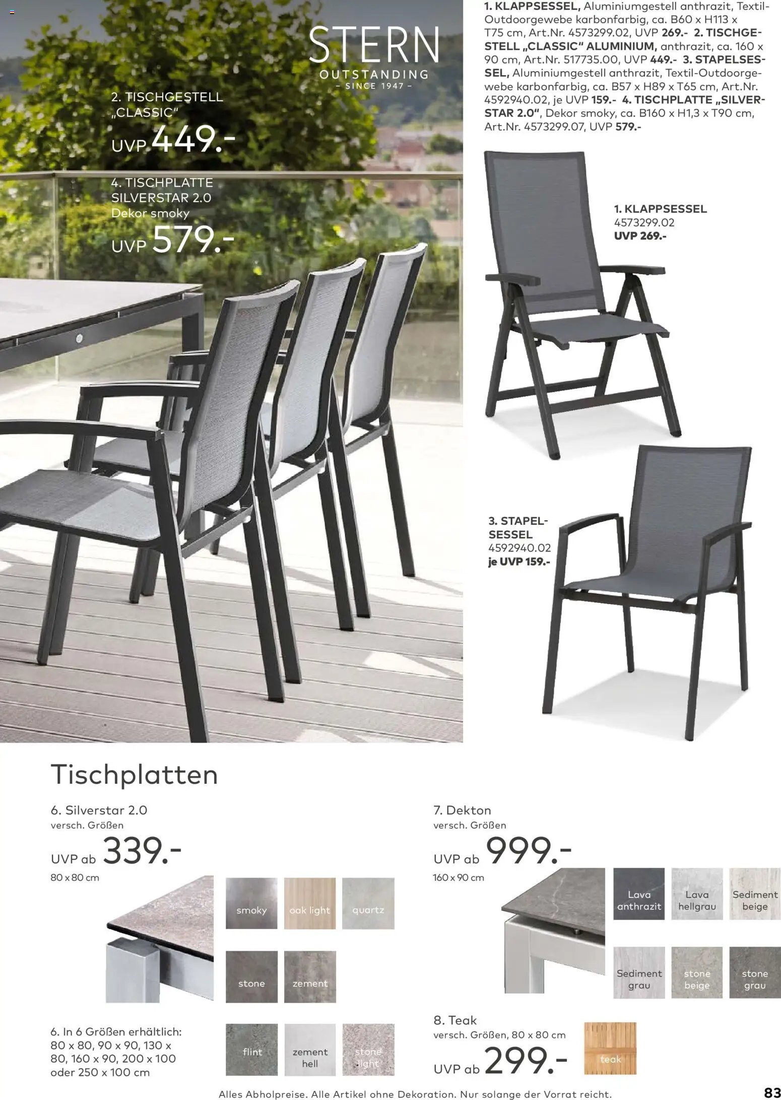 Porta! Gartenmöbel Katalog
