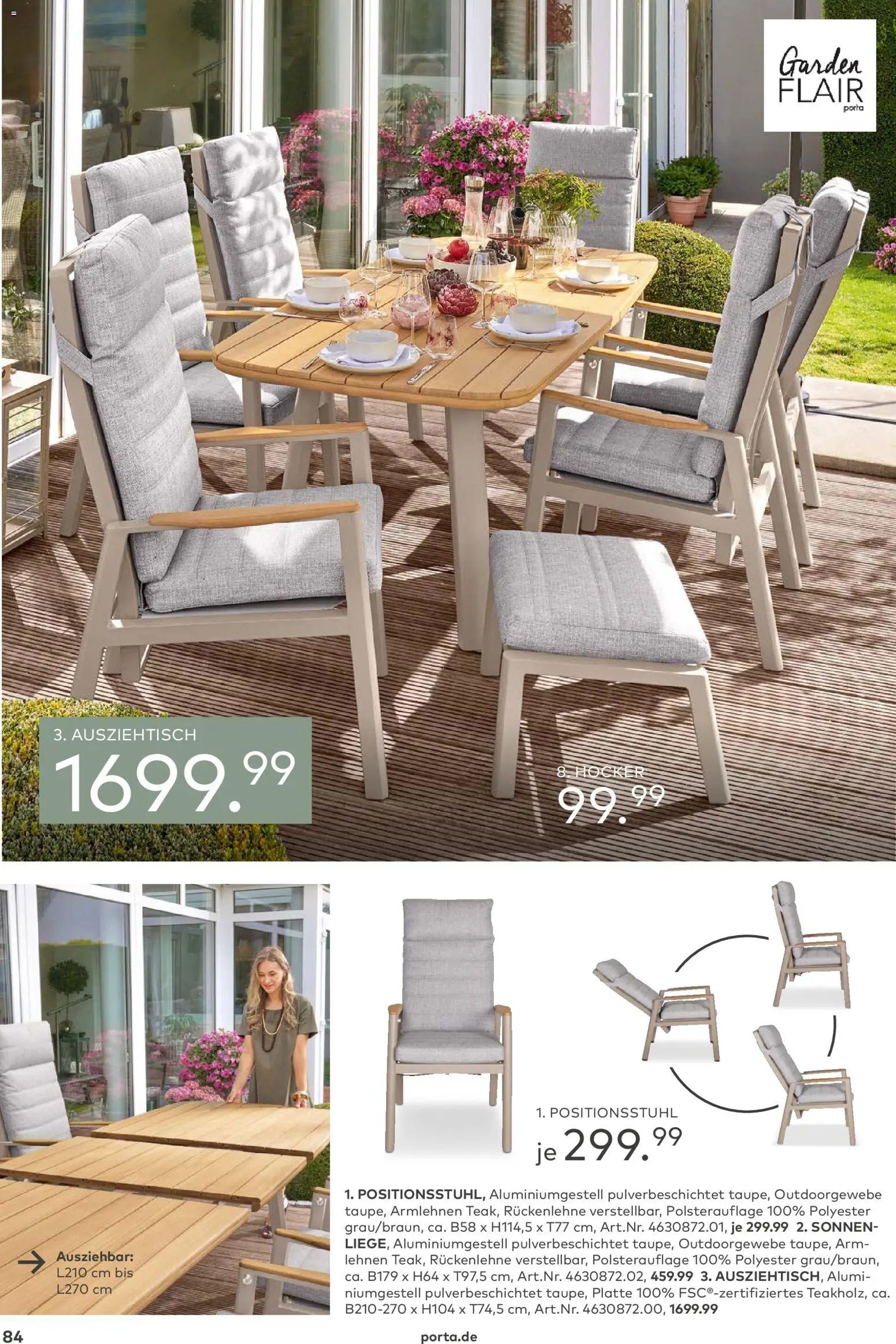 Porta! Gartenmöbel Katalog