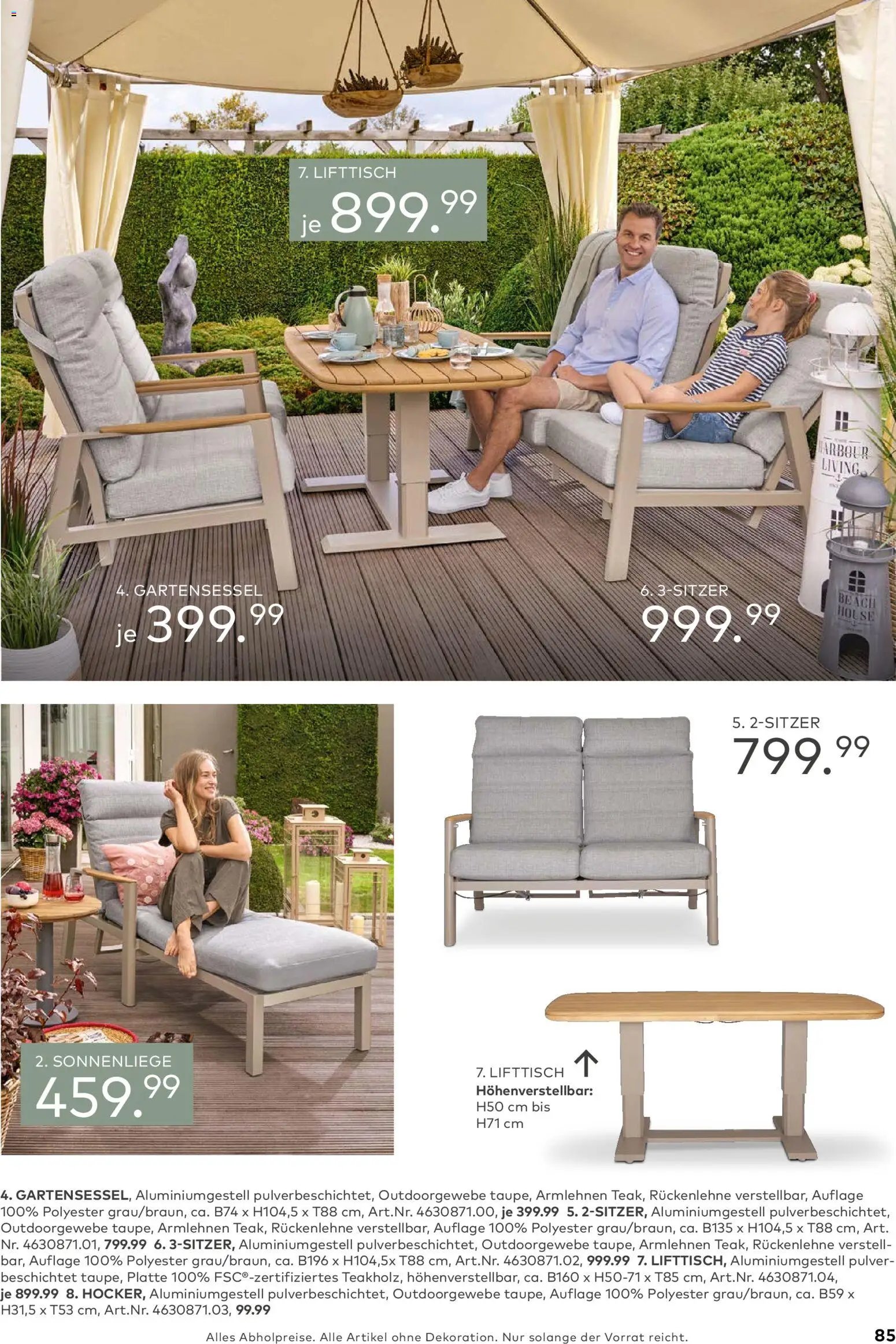 Porta! Gartenmöbel Katalog