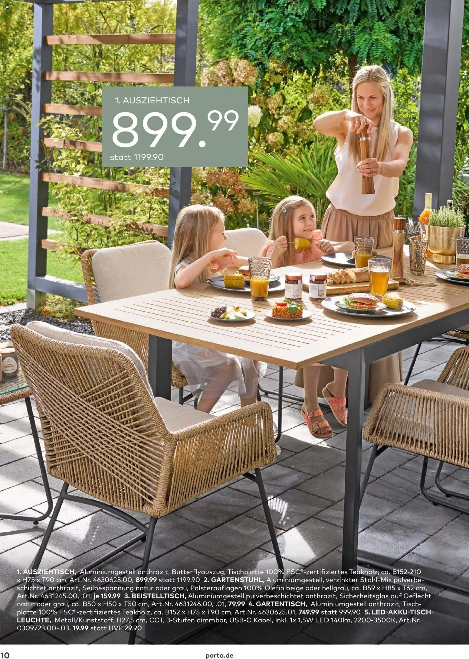 Porta! Gartenmöbel Katalog