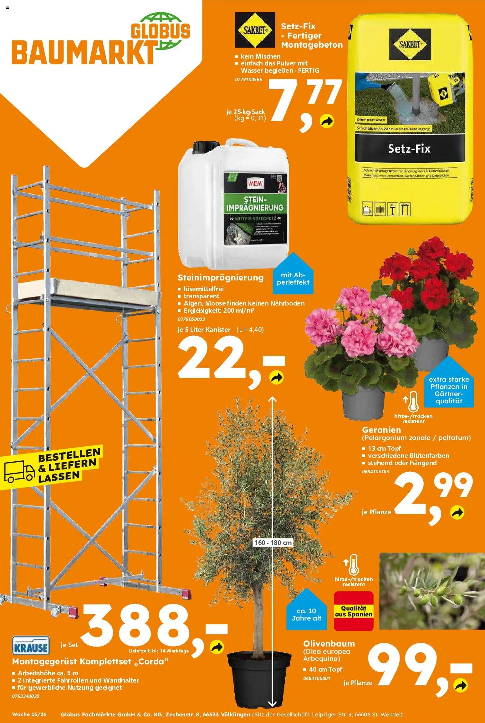 Globus Baumarkt Prospekt 	