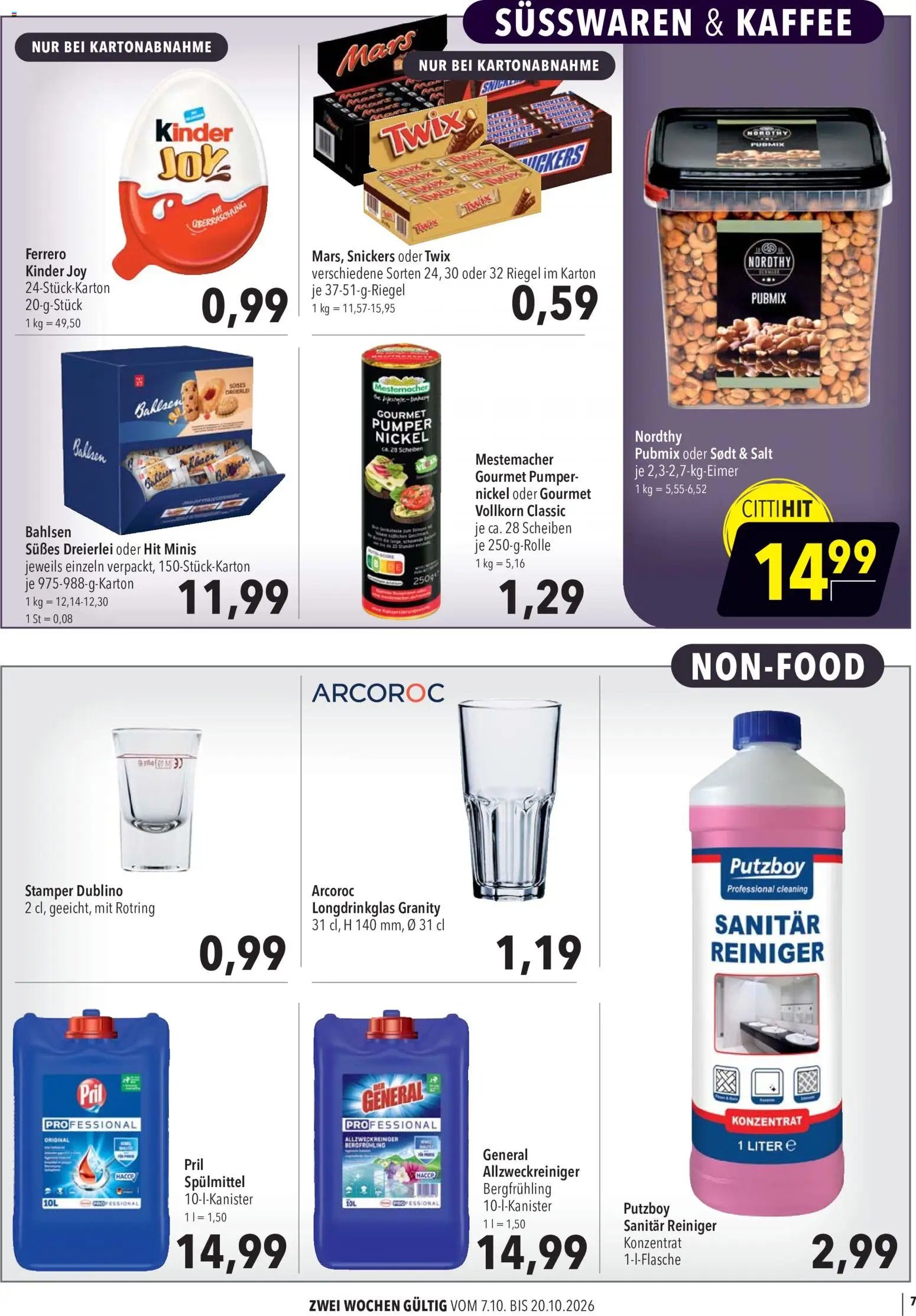 CITTI Markt Aktuelle Angebote für Profis