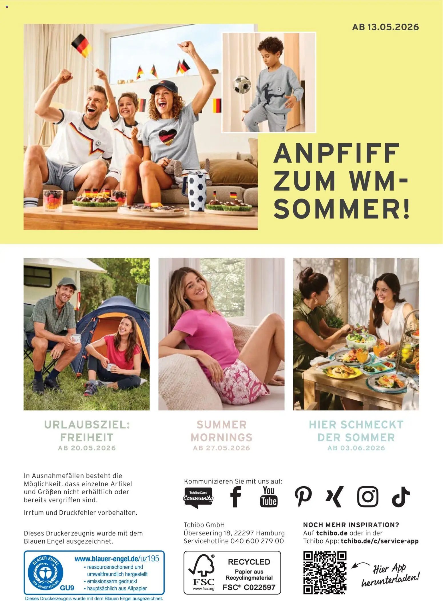  Prospekt Tchibo Luftig. Leicht. Sommerzeit