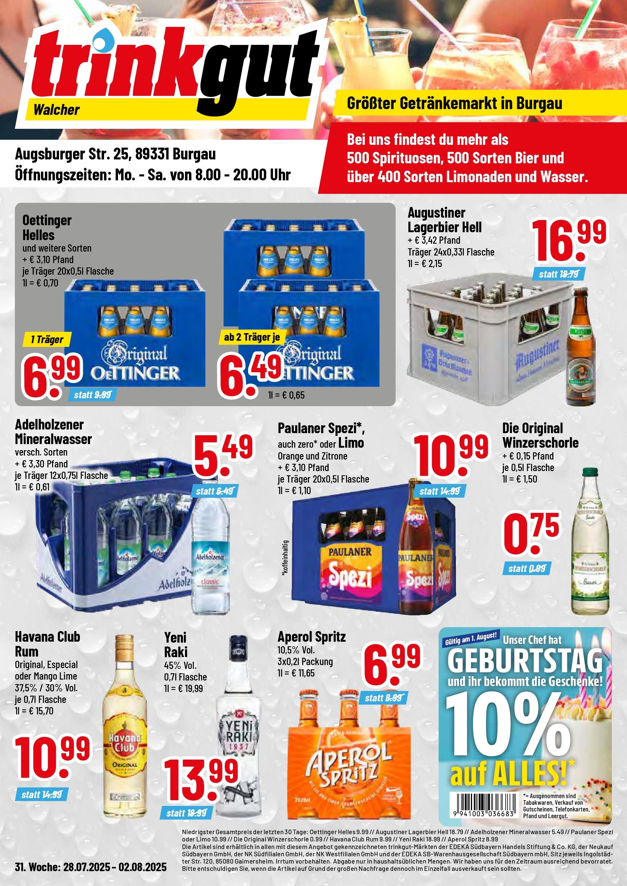 Trinkgut prospekt Burgau	 (2025-07-27 - 2025-08-02) | 1