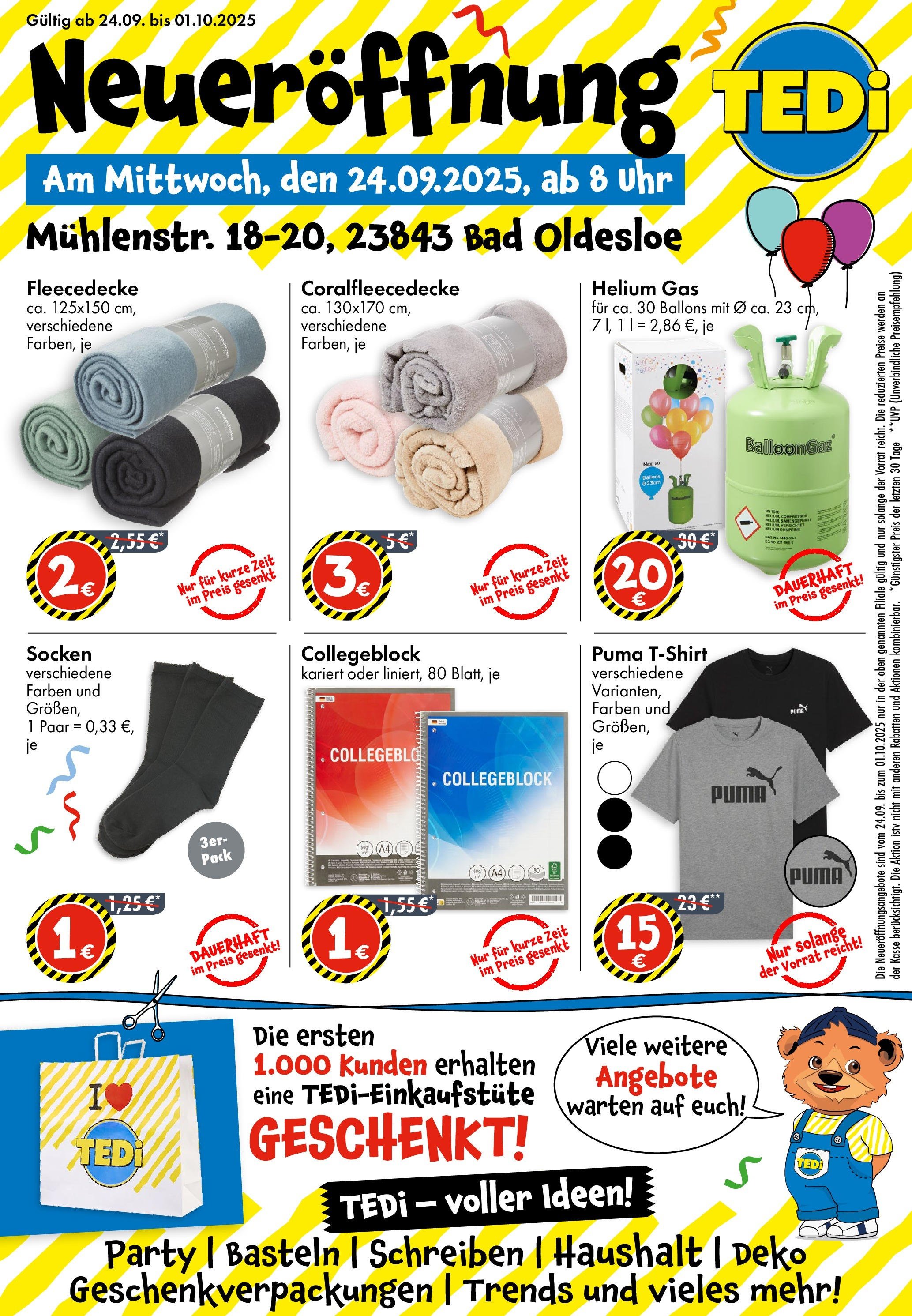 TEDi - TEDi Neueröffnung in Bad Oldesloe (2025-09-24 - 2025-10-01) | 1