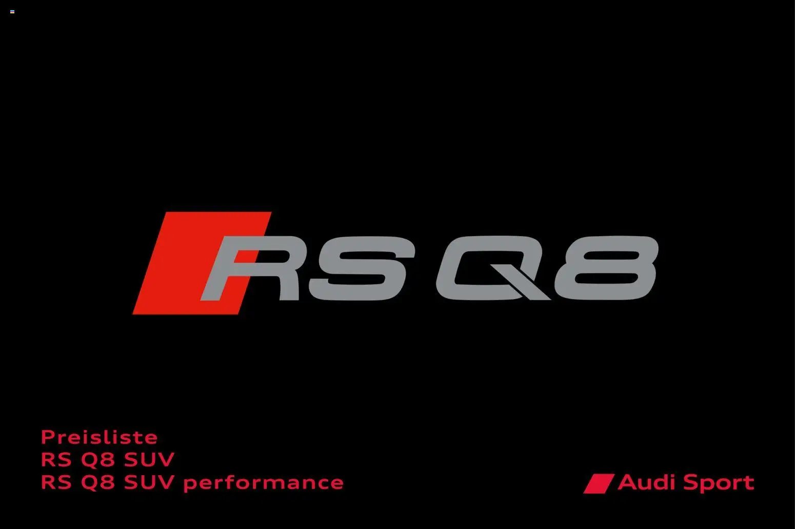 Audi RS Q8 / RS Q8 performance