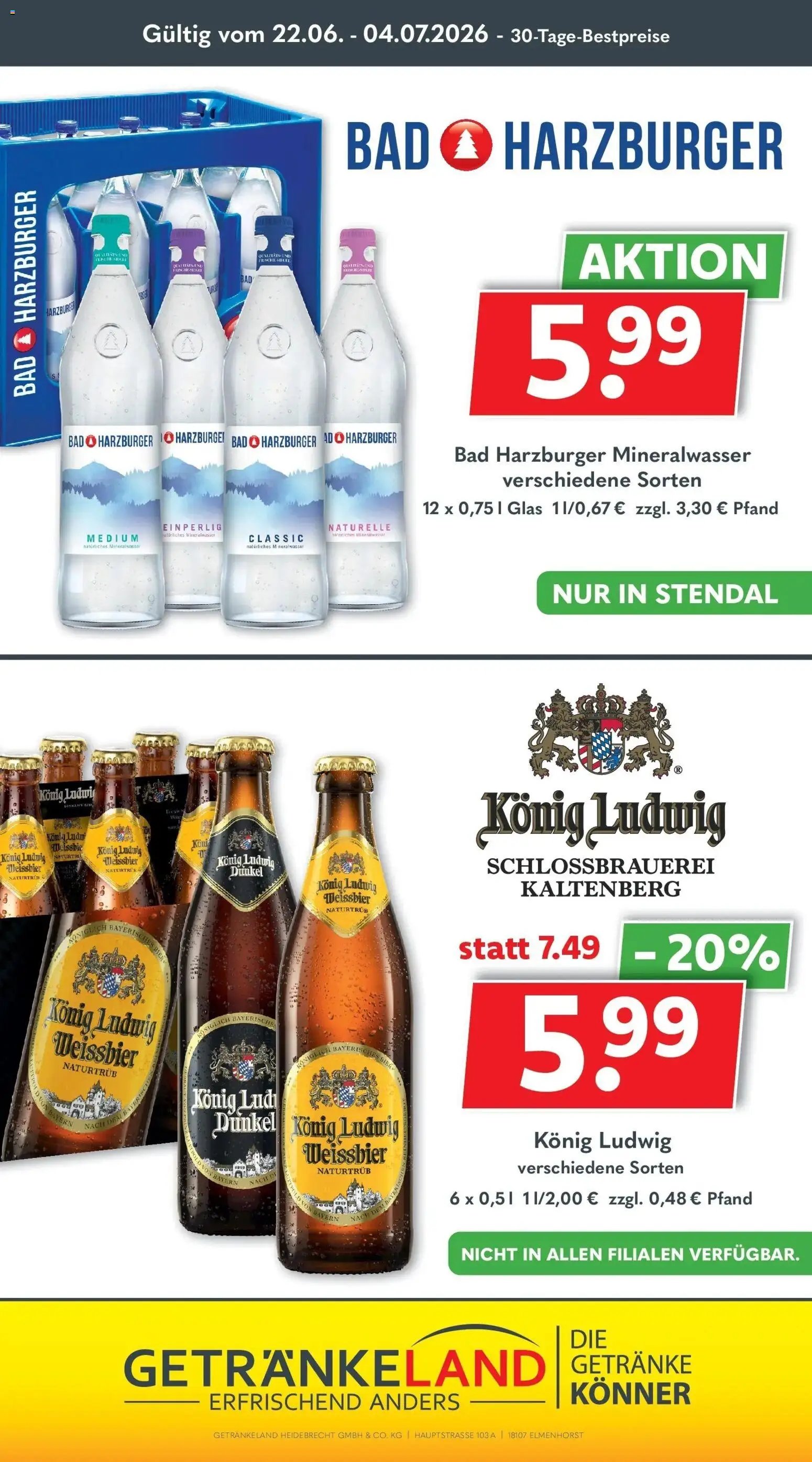 Getränkeland: Getränkeangebote