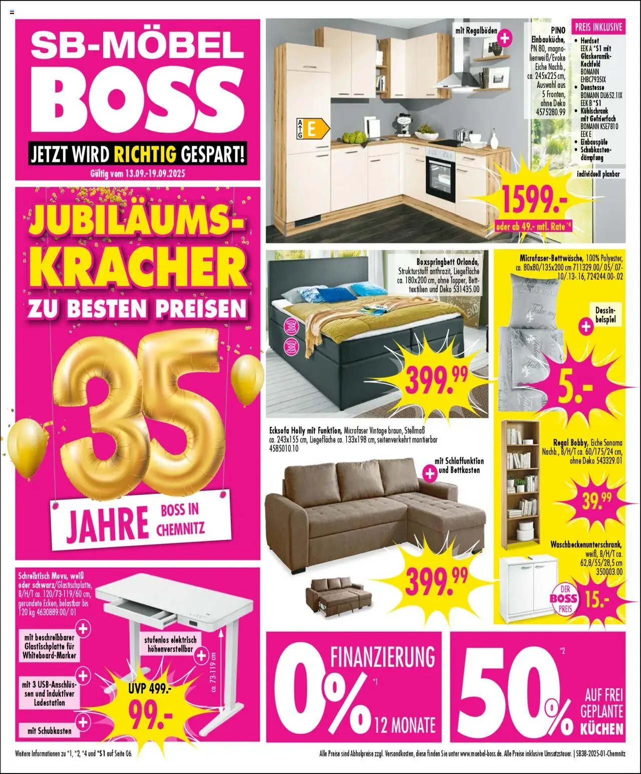 SB Möbel Boss Prospekt Chemnitz	 (2025-09-13 - 2025-09-19) | 1
