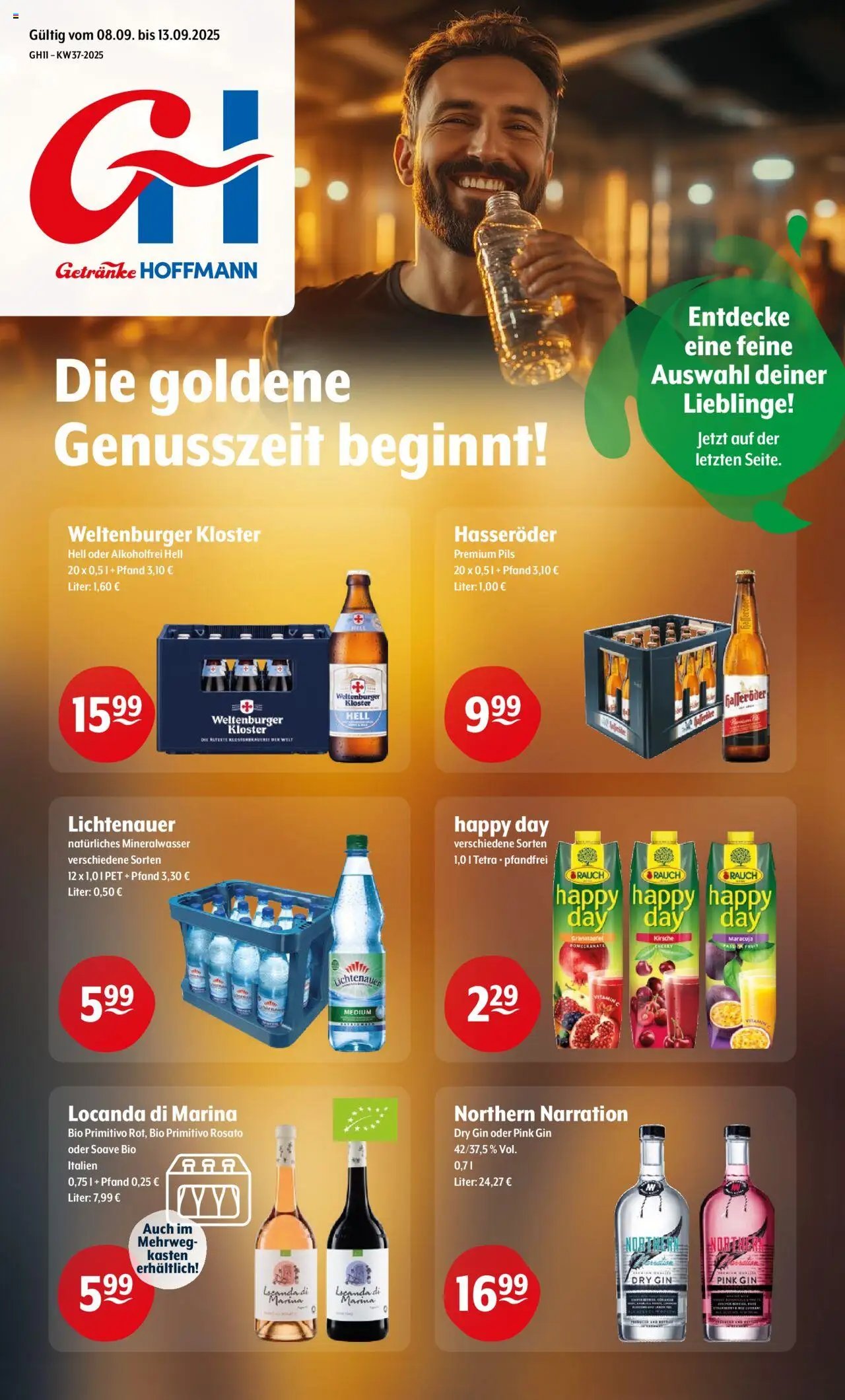 Getränke Hoffmann Prospekt 	 (2025-09-08 - 2025-09-13) | 1