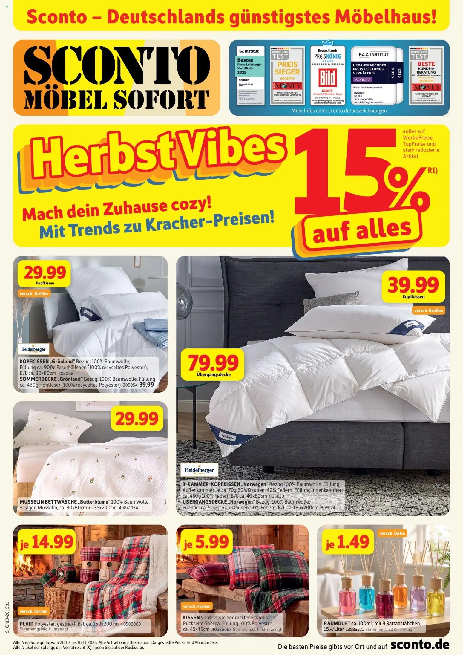 Sconto Herbst Vibes