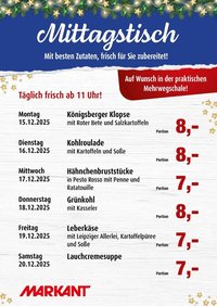 Markant  Mittagstisch (2025-12-15 - 2025-12-20)