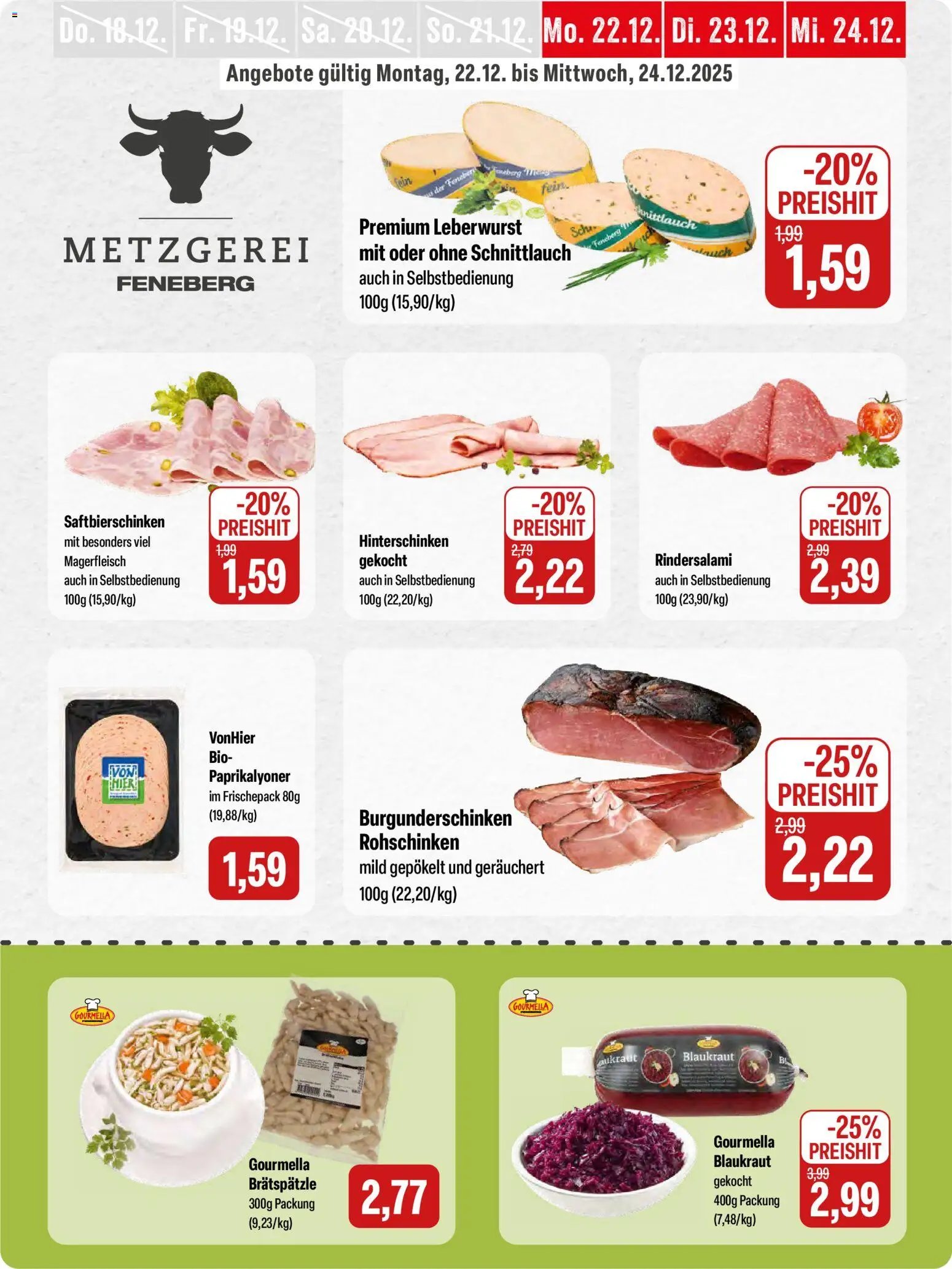 Feneberg Angebote (2025-12-18 - 2025-12-20)