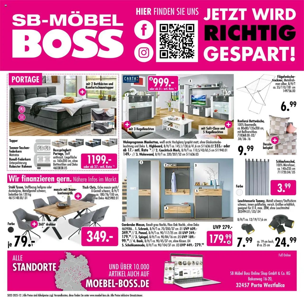 SB Möbel Boss Prospekt 	 (2025-08-02 - 2025-08-08) | 12