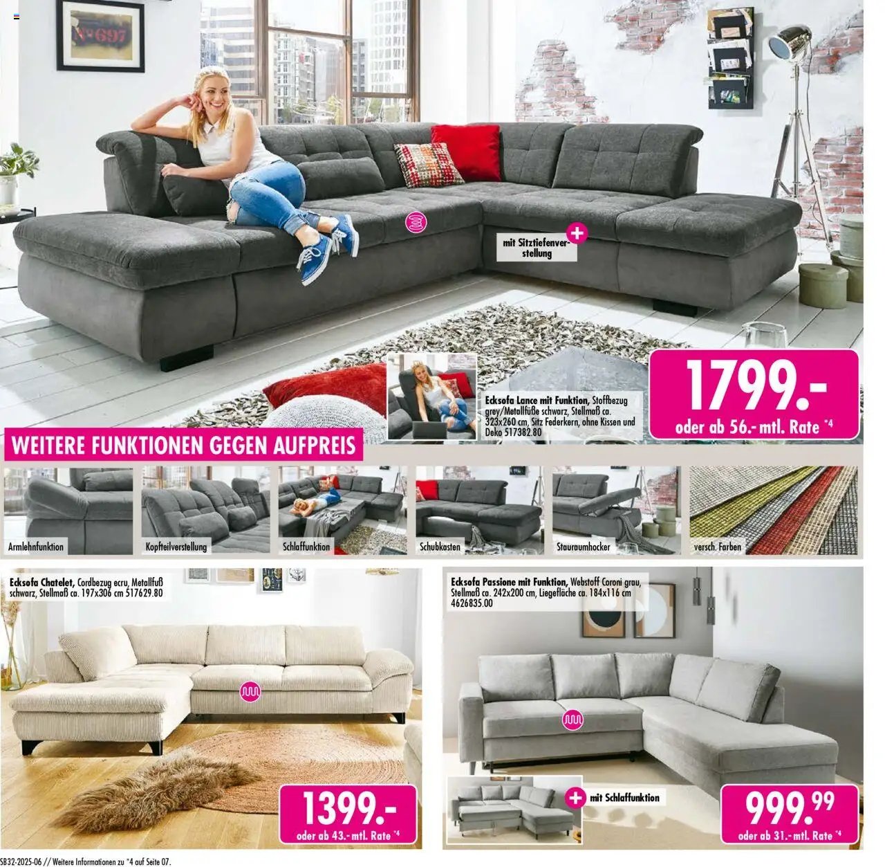 SB Möbel Boss Prospekt 	 (2025-08-02 - 2025-08-08) | 6