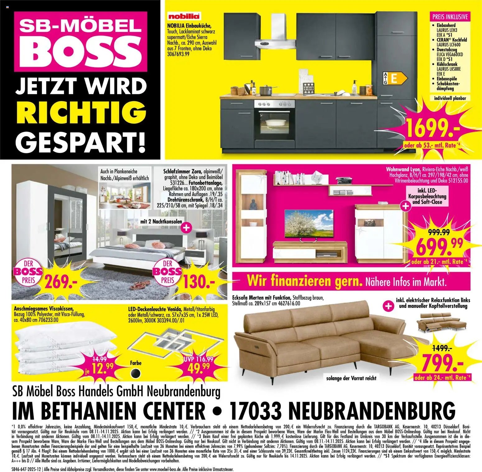 SB Möbel Boss Prospekt Neubrandenburg (2025-11-08 - 2025-11-14)