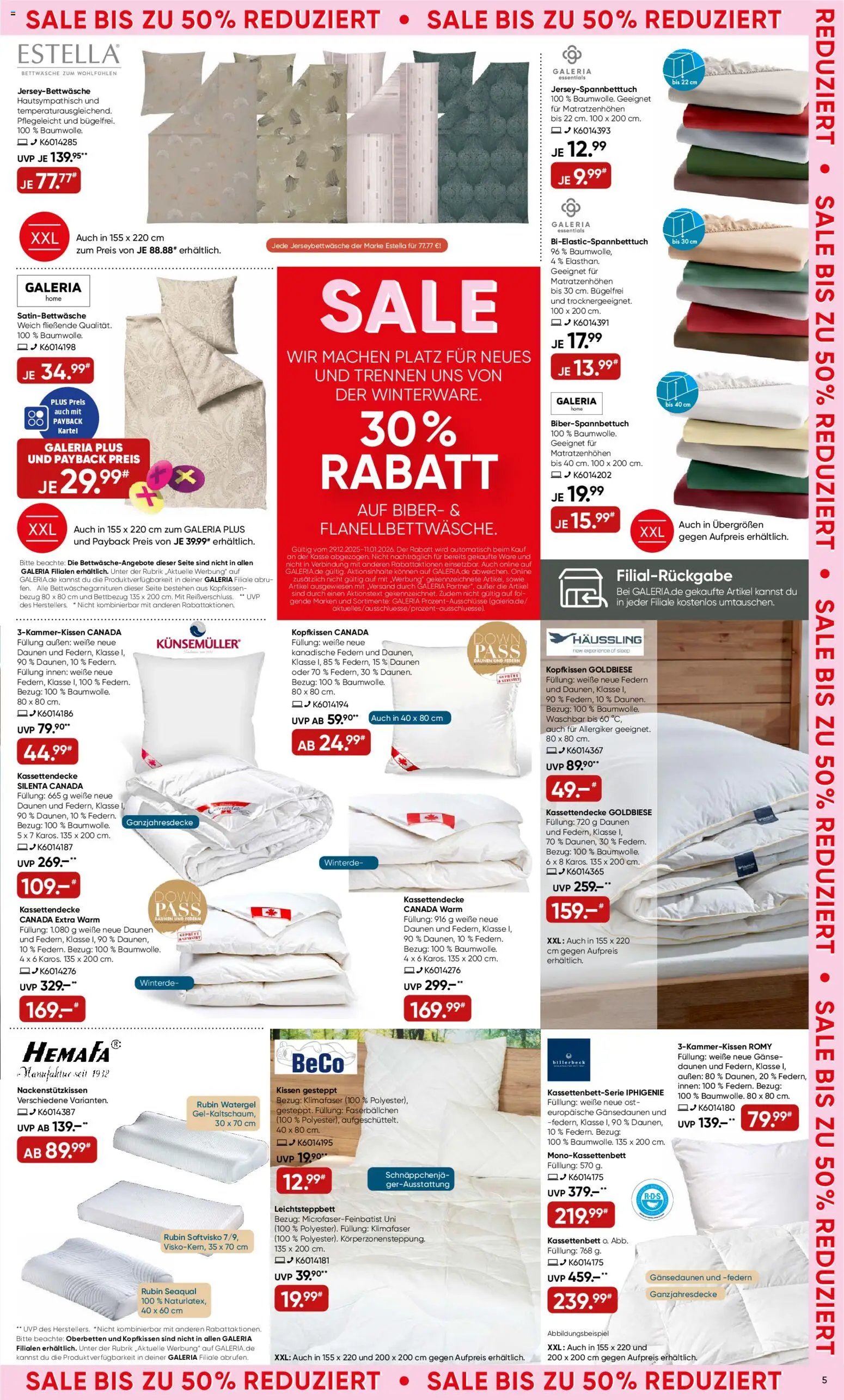 Galeria Karstadt Kaufhof Prospekt 	 (2025-12-29 - 2026-01-11)