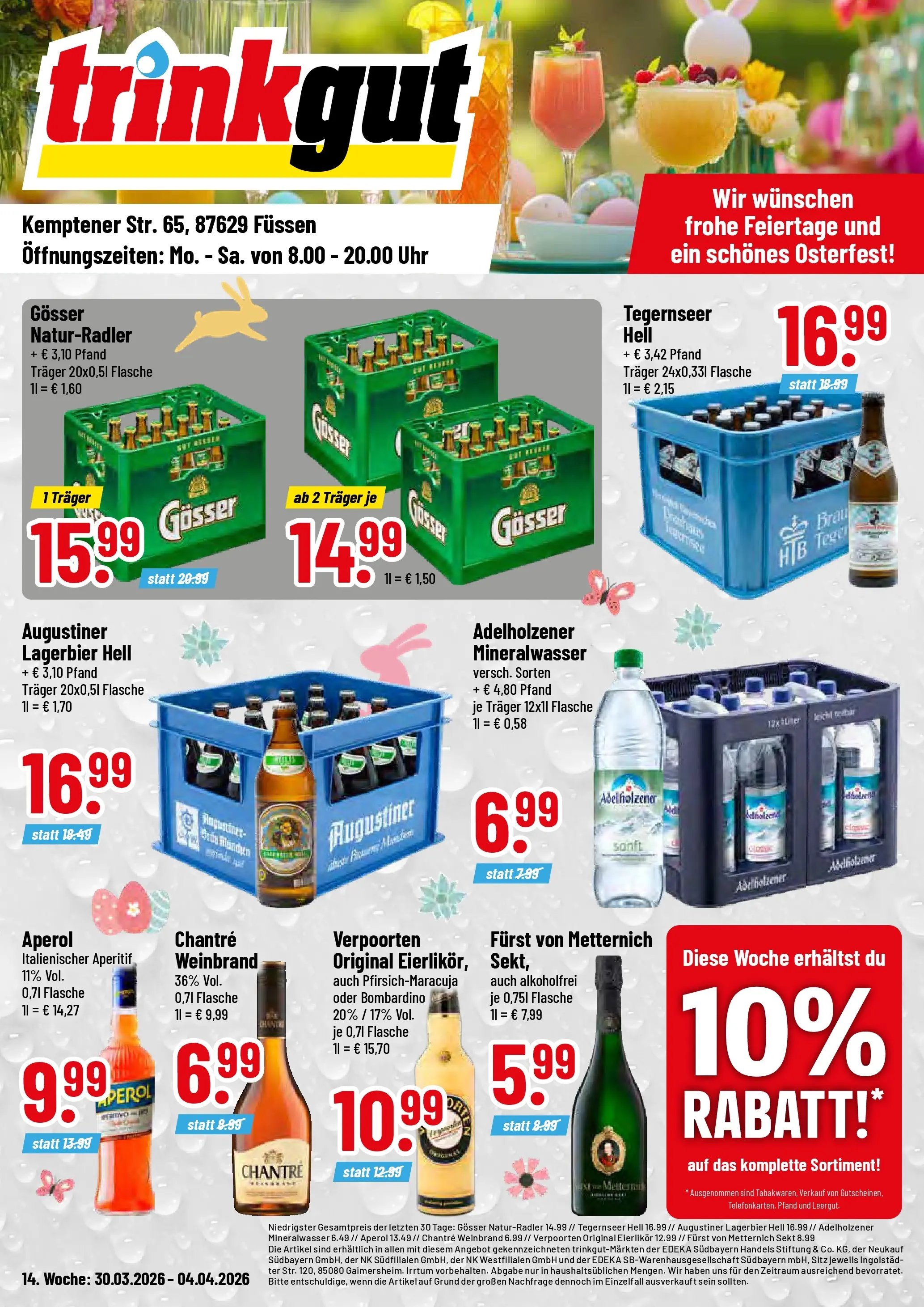 Trinkgut Prospekt Füssen	