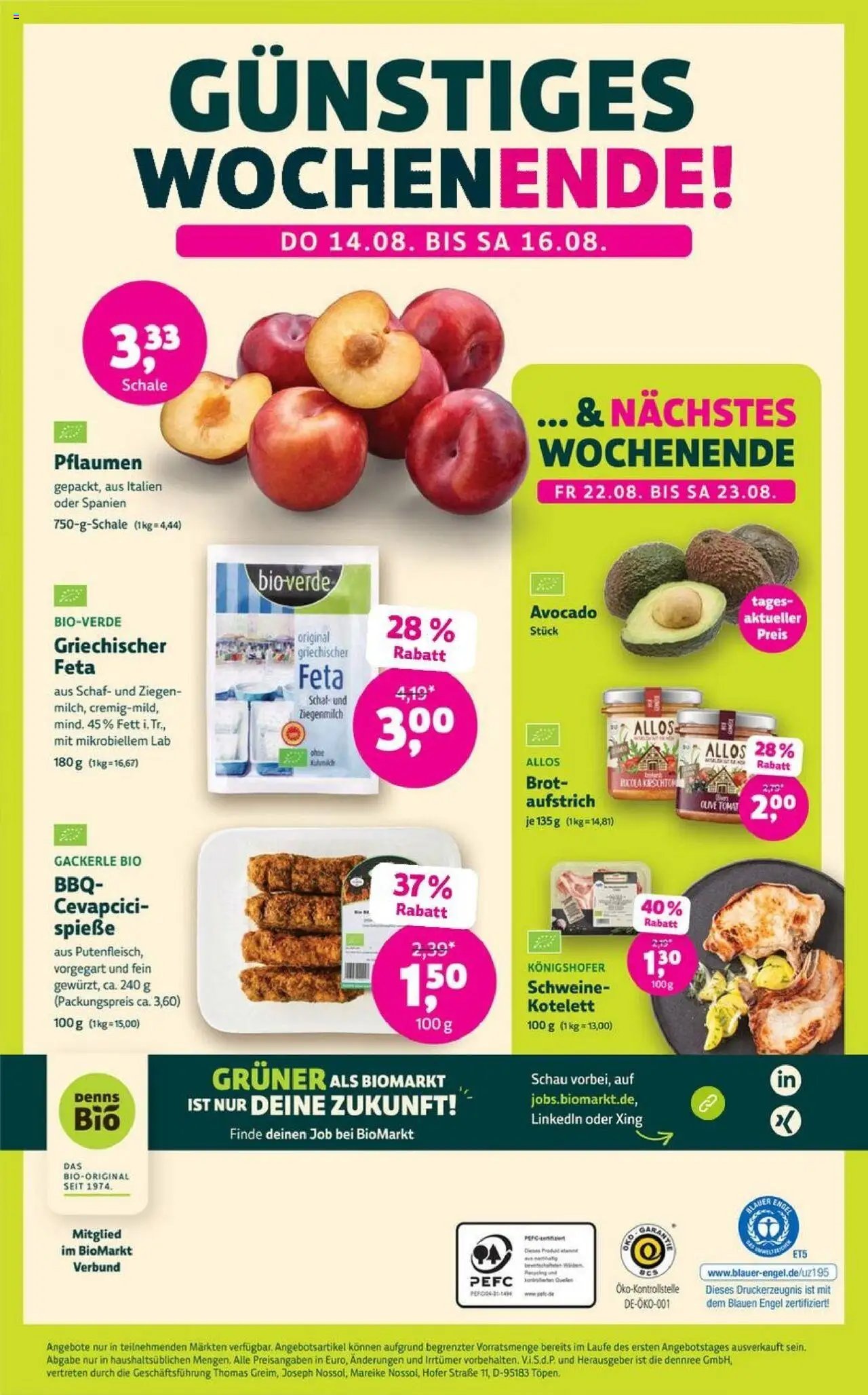 Denns BioMarkt Angebote (2025-08-13 - 2025-08-26) | 14