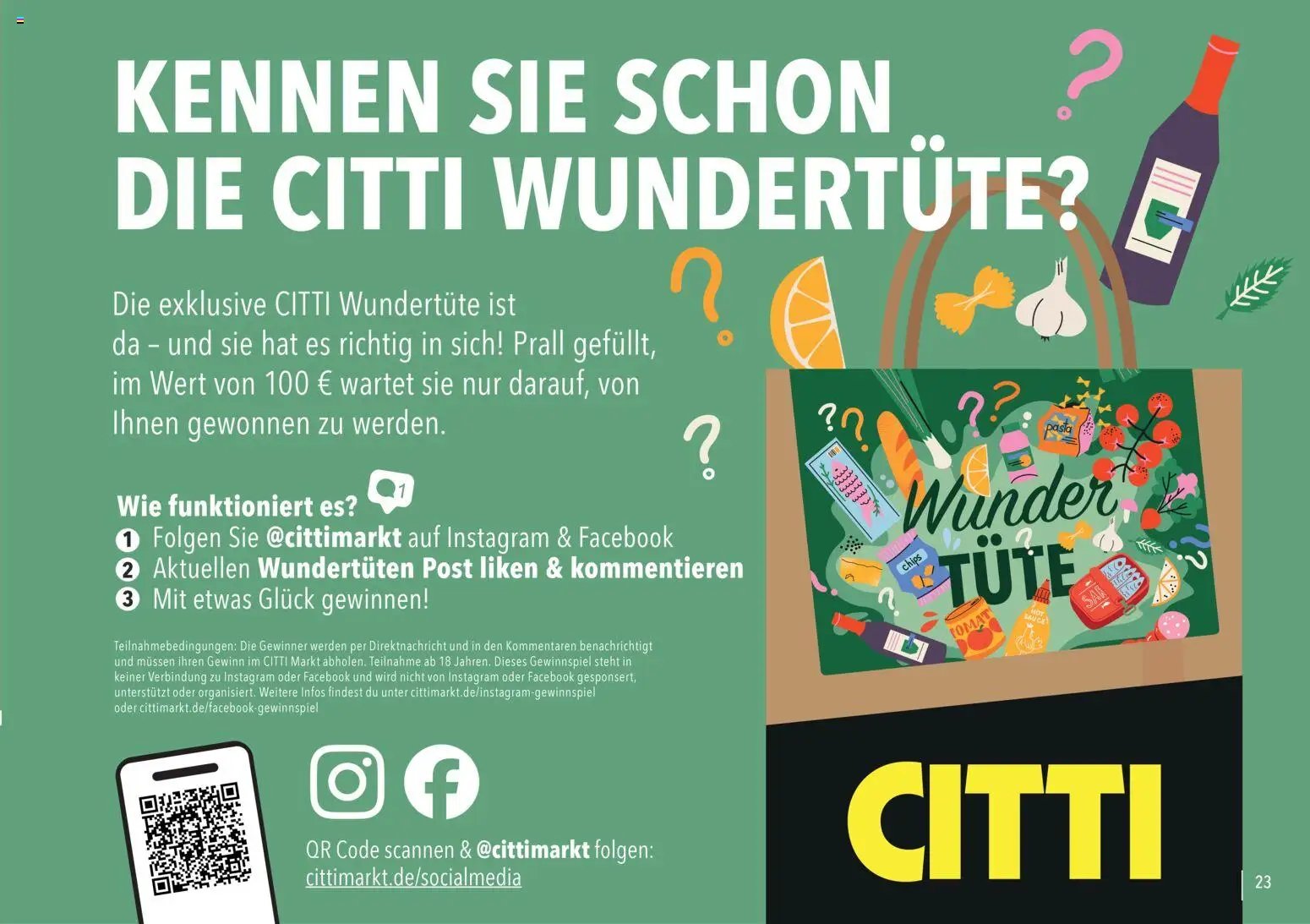 CITTI Markt Vorteilsheft