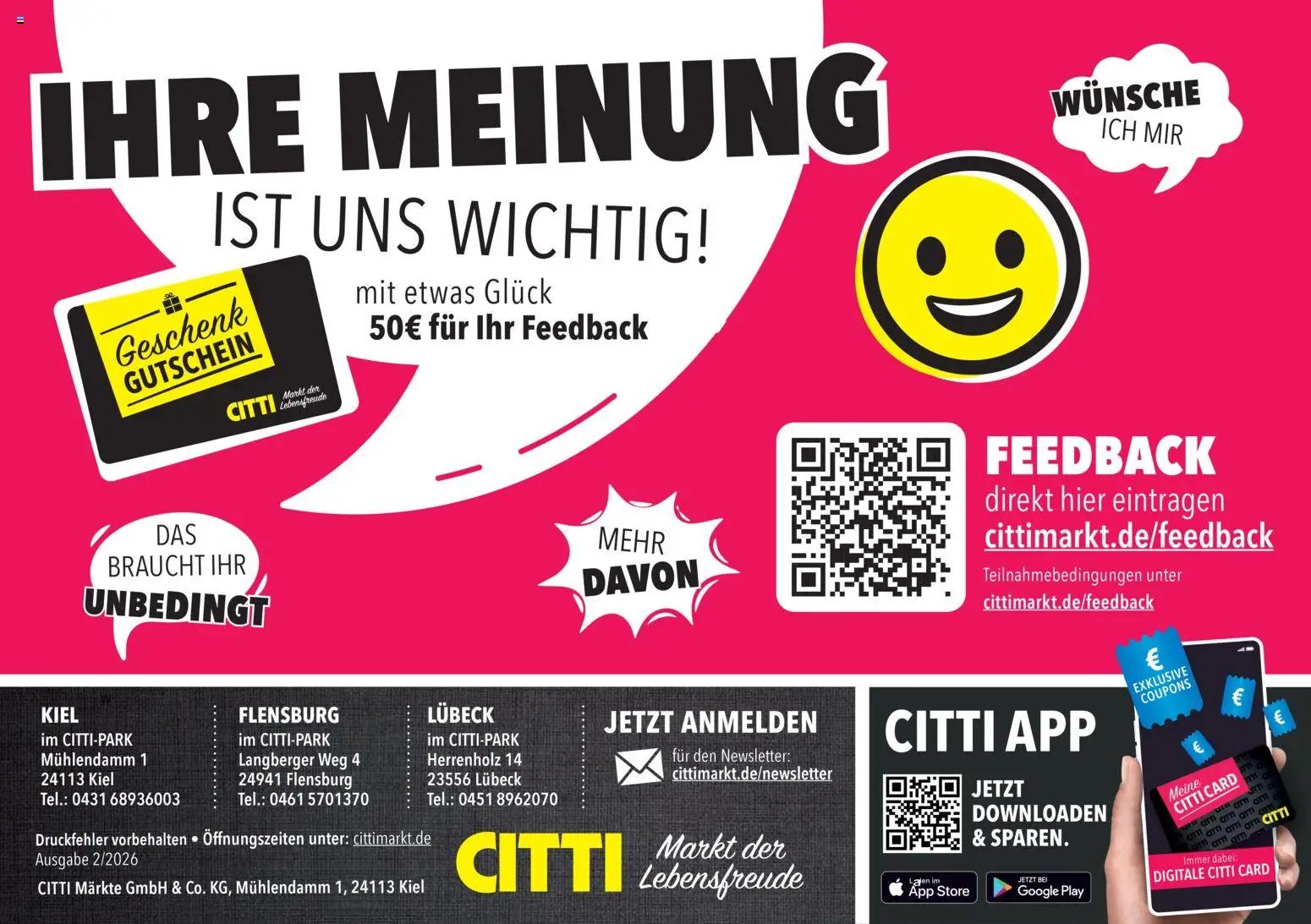 CITTI Markt Vorteilsheft