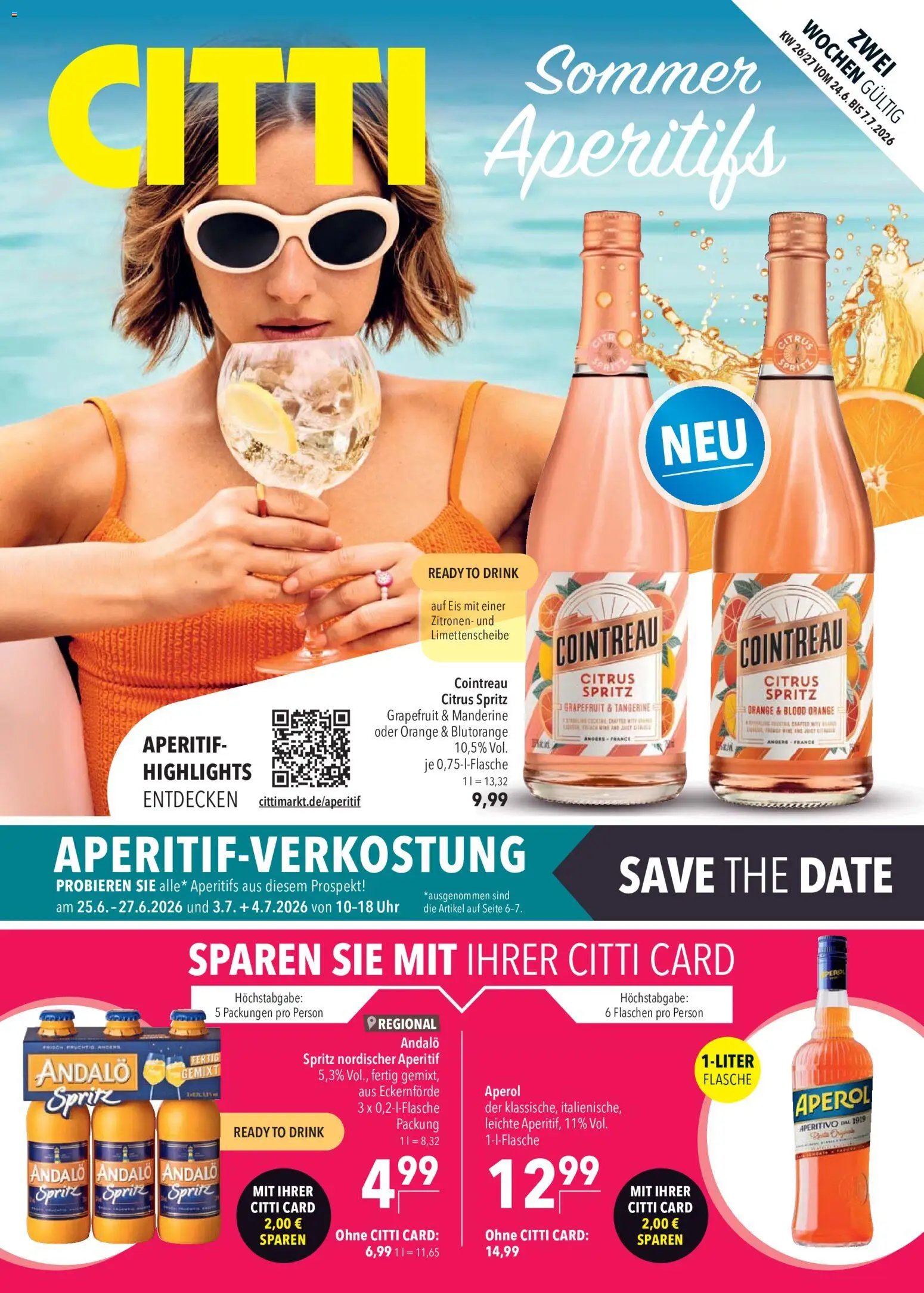 CITTI Markt Sommer Aperitifs