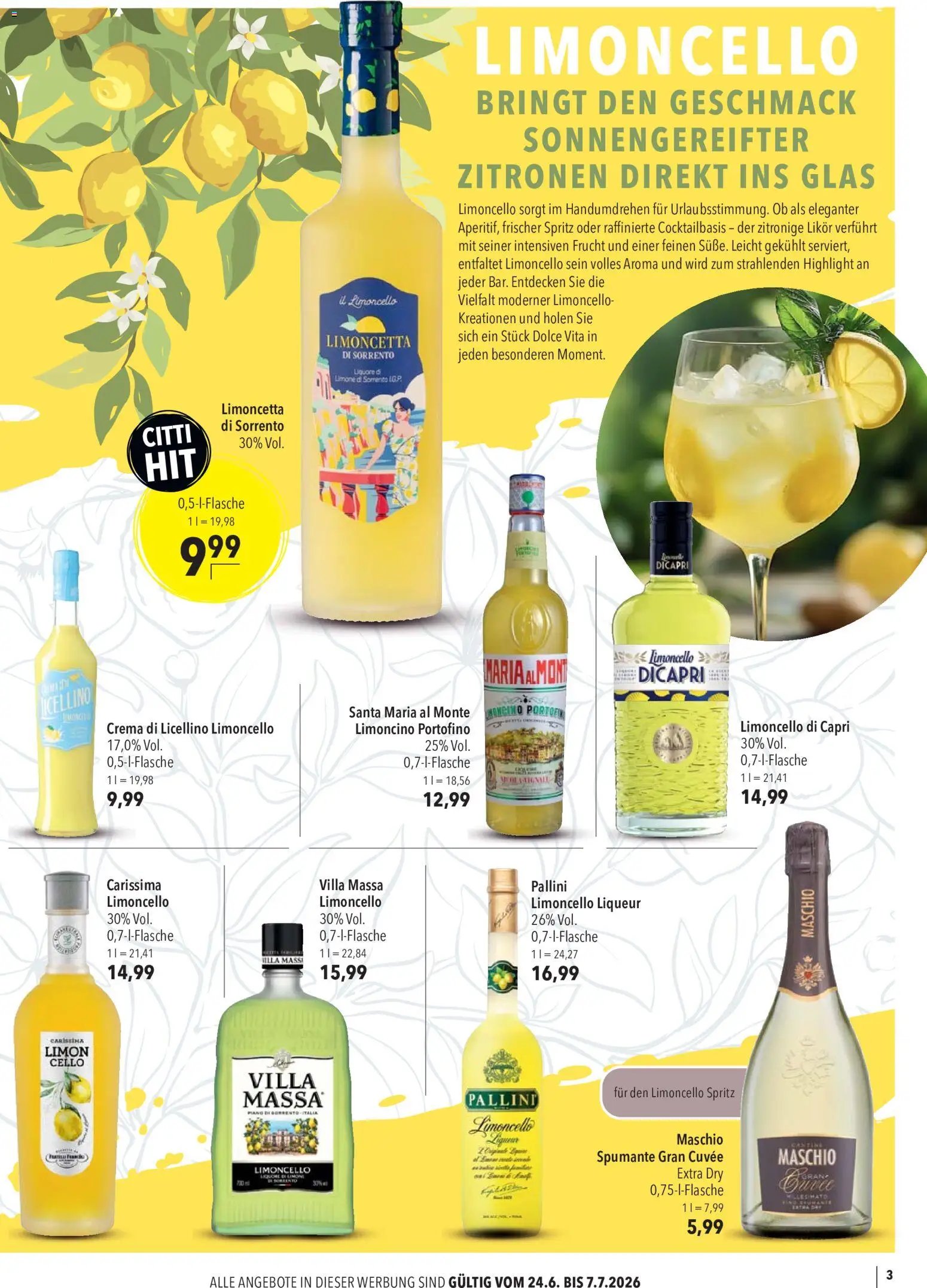 CITTI Markt Sommer Aperitifs