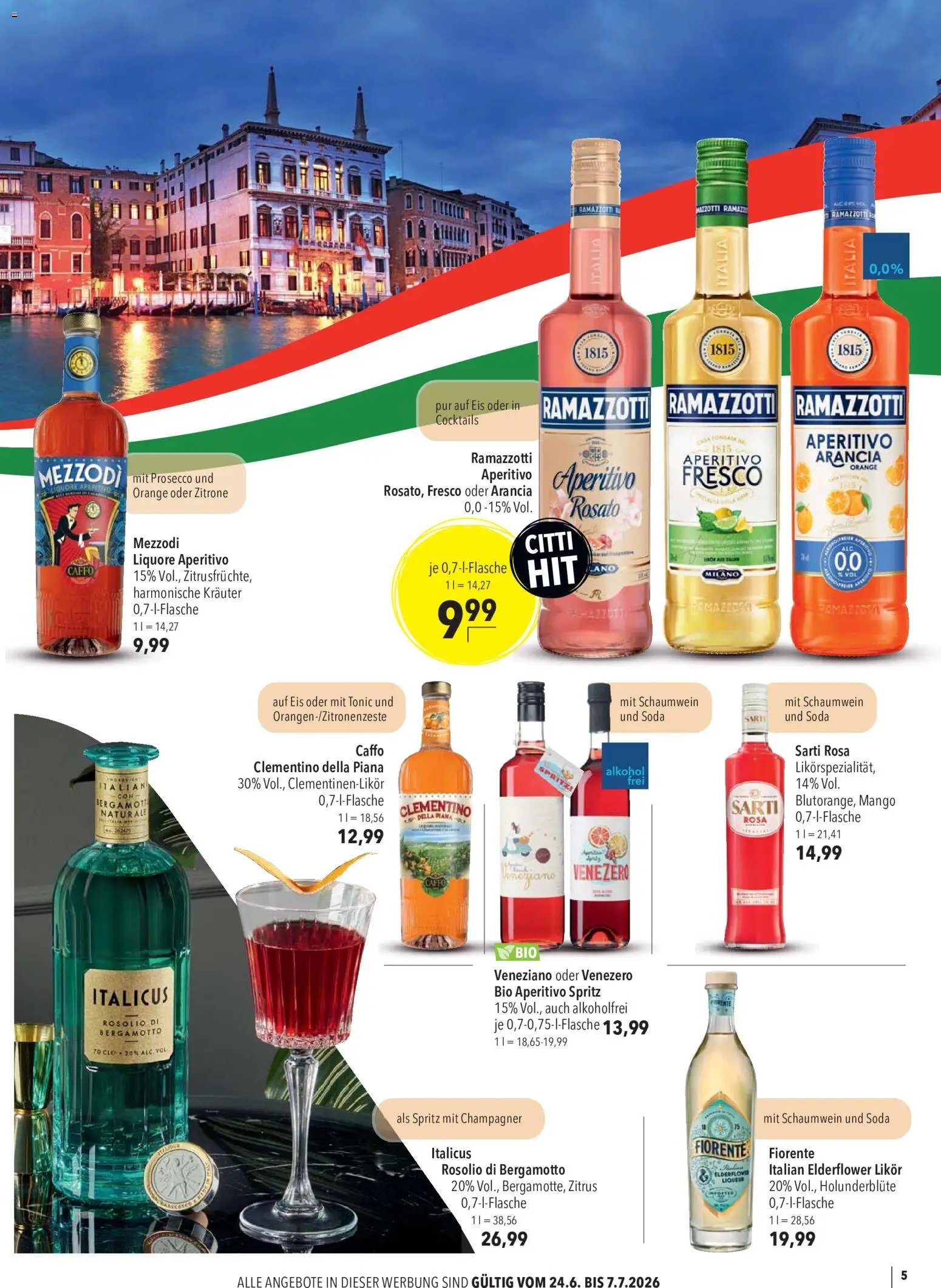 CITTI Markt Sommer Aperitifs