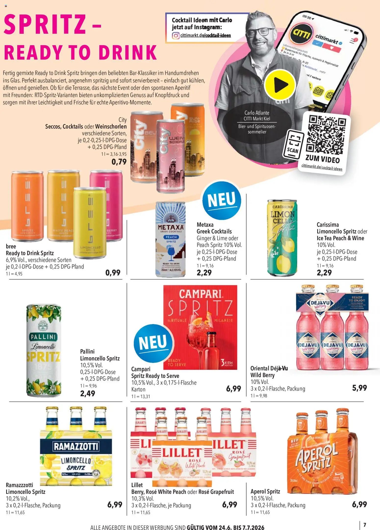 CITTI Markt Sommer Aperitifs