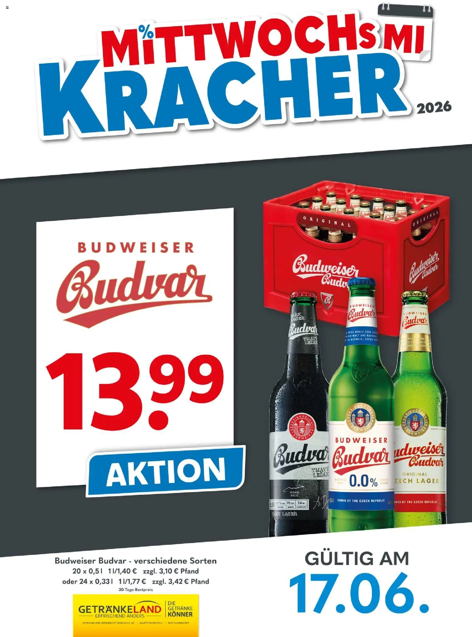 Getränkeland Mittwochs Kracher