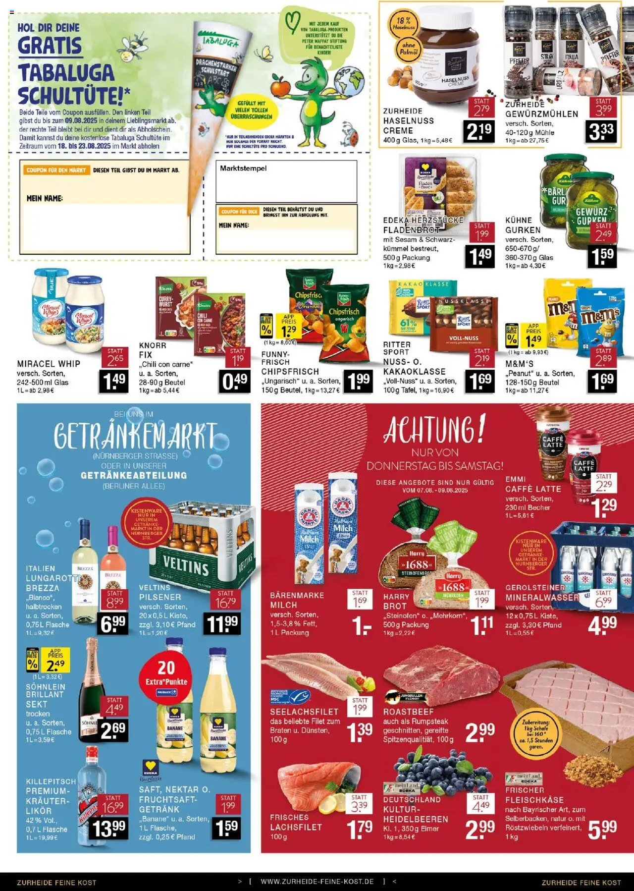 Edeka Zurheide Prospekt 	 (2025-08-04 - 2025-08-09) | 8